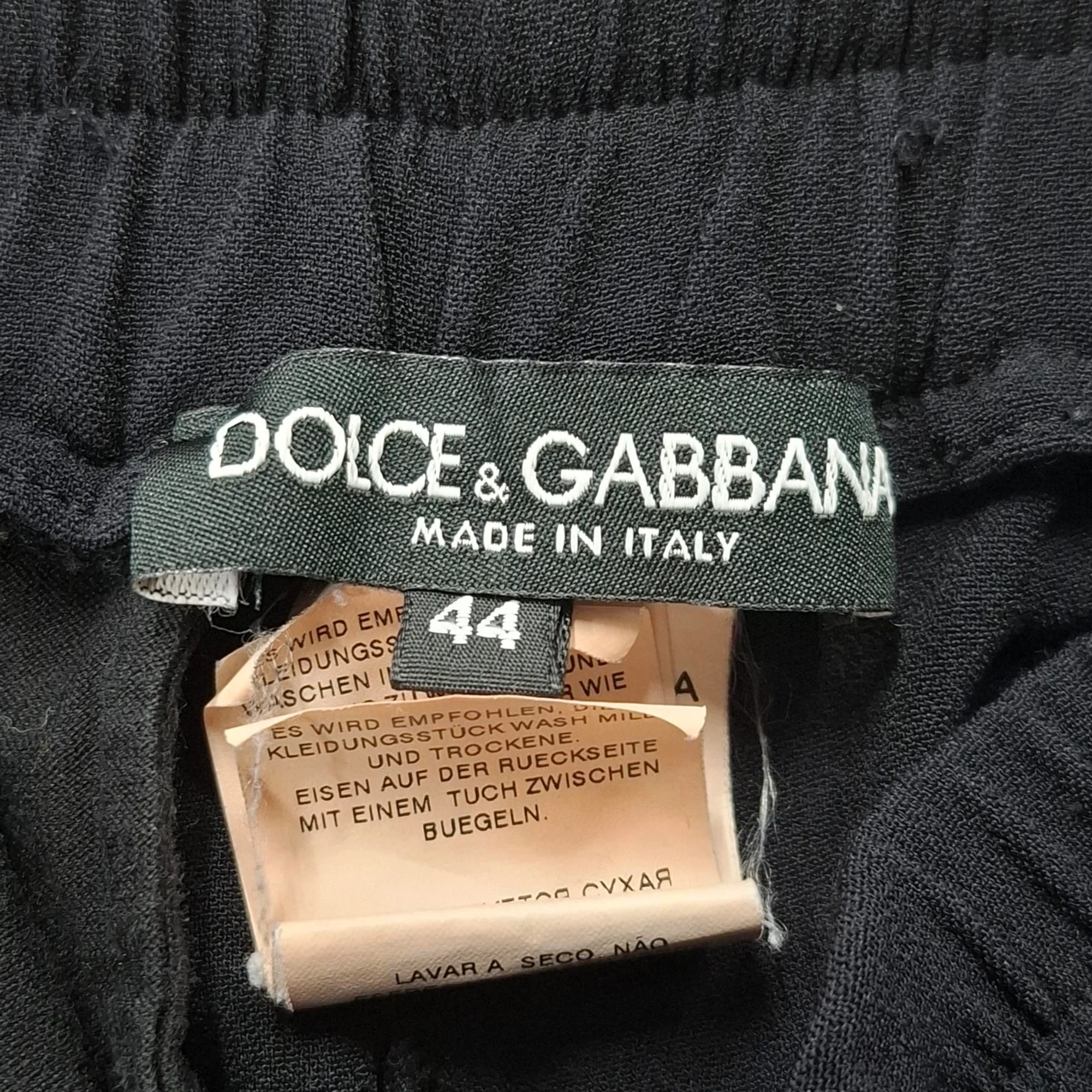 Women's Dolce & Gabbana Logo-Trimmed Jogger Pants in Black Cotton - Image 3