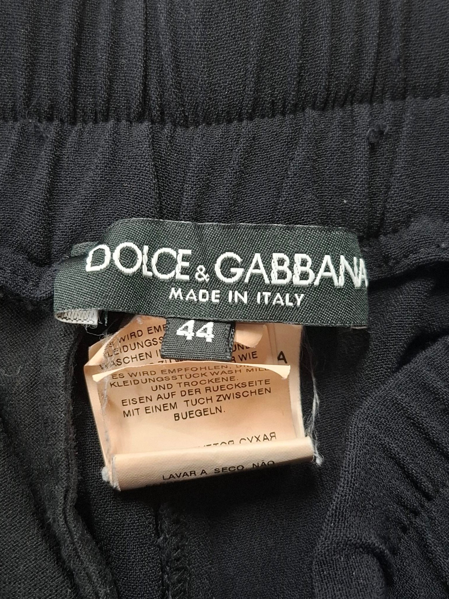 Women's Dolce & Gabbana Logo-Trimmed Jogger Pants in Black Cotton - Image 6