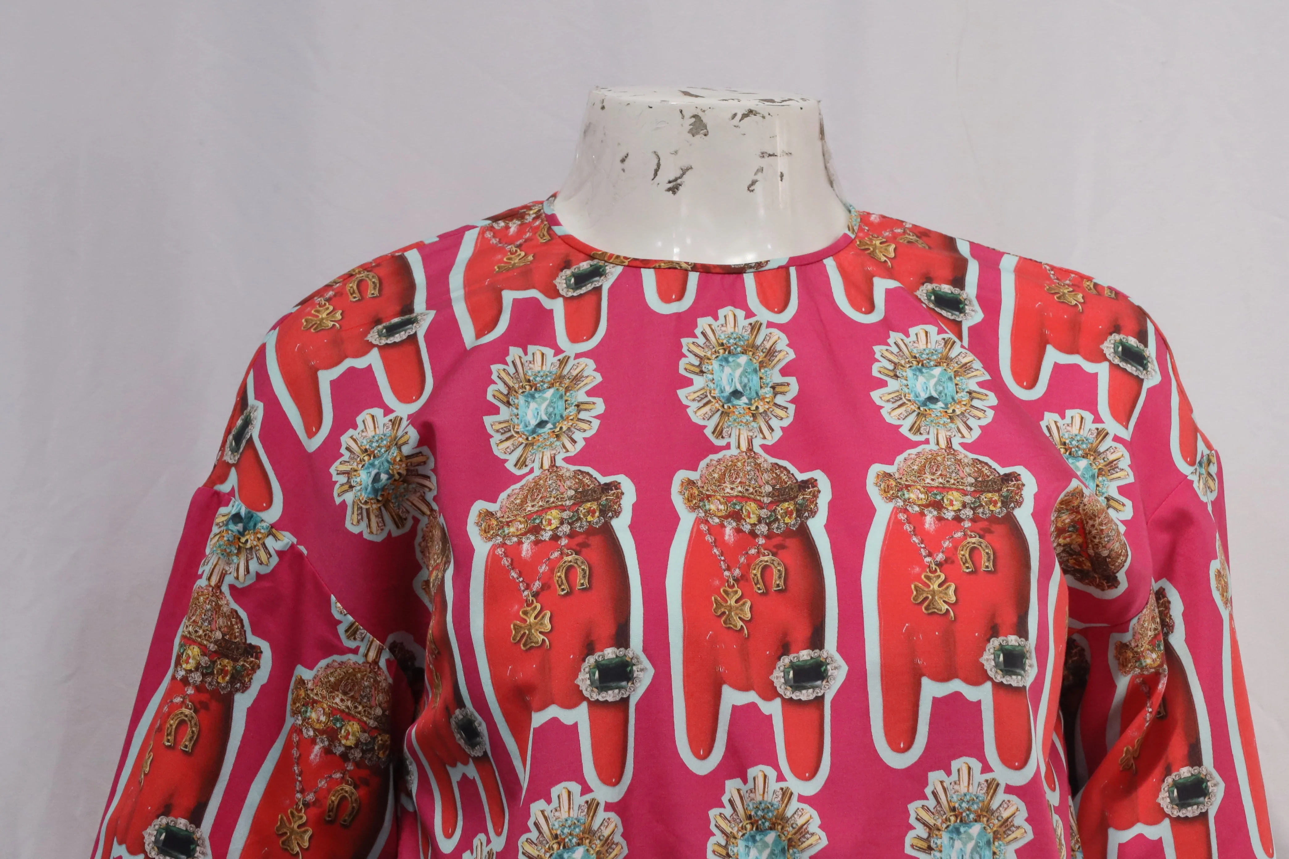 Women's Dolce & Gabbana Pink Hands Top - Image 7