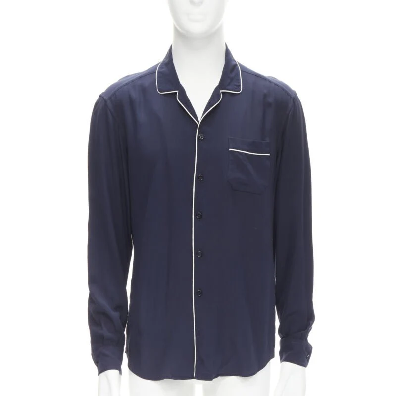 Women's Dolce & Gabbana piping casual pajama shirt S IT - Image 7