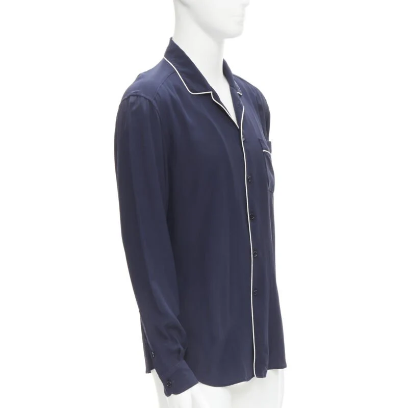 Women's Dolce & Gabbana piping casual pajama shirt S IT - Image 9