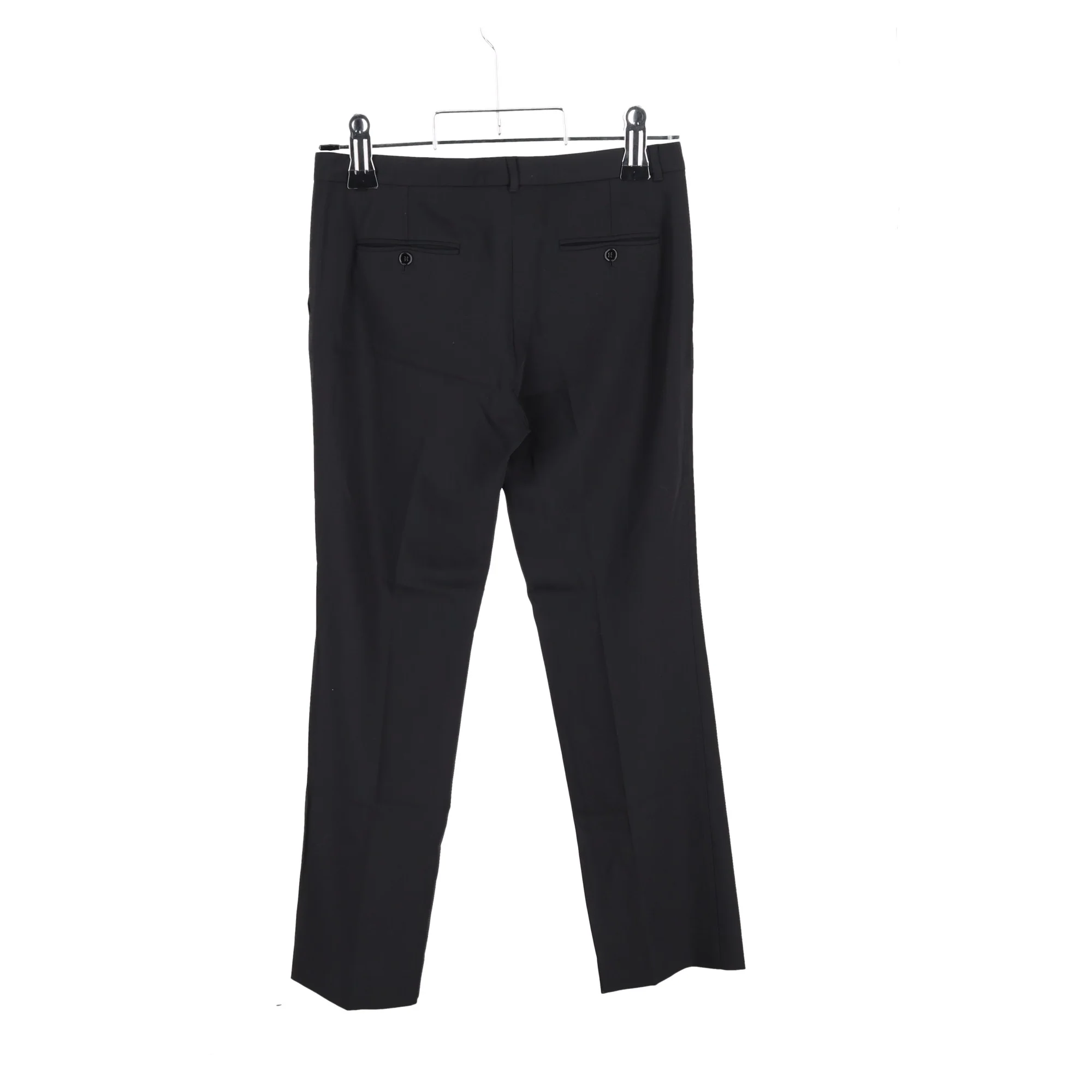 Women's Dolce & Gabbana Straight Leg Pants in Black Wool - Image 2