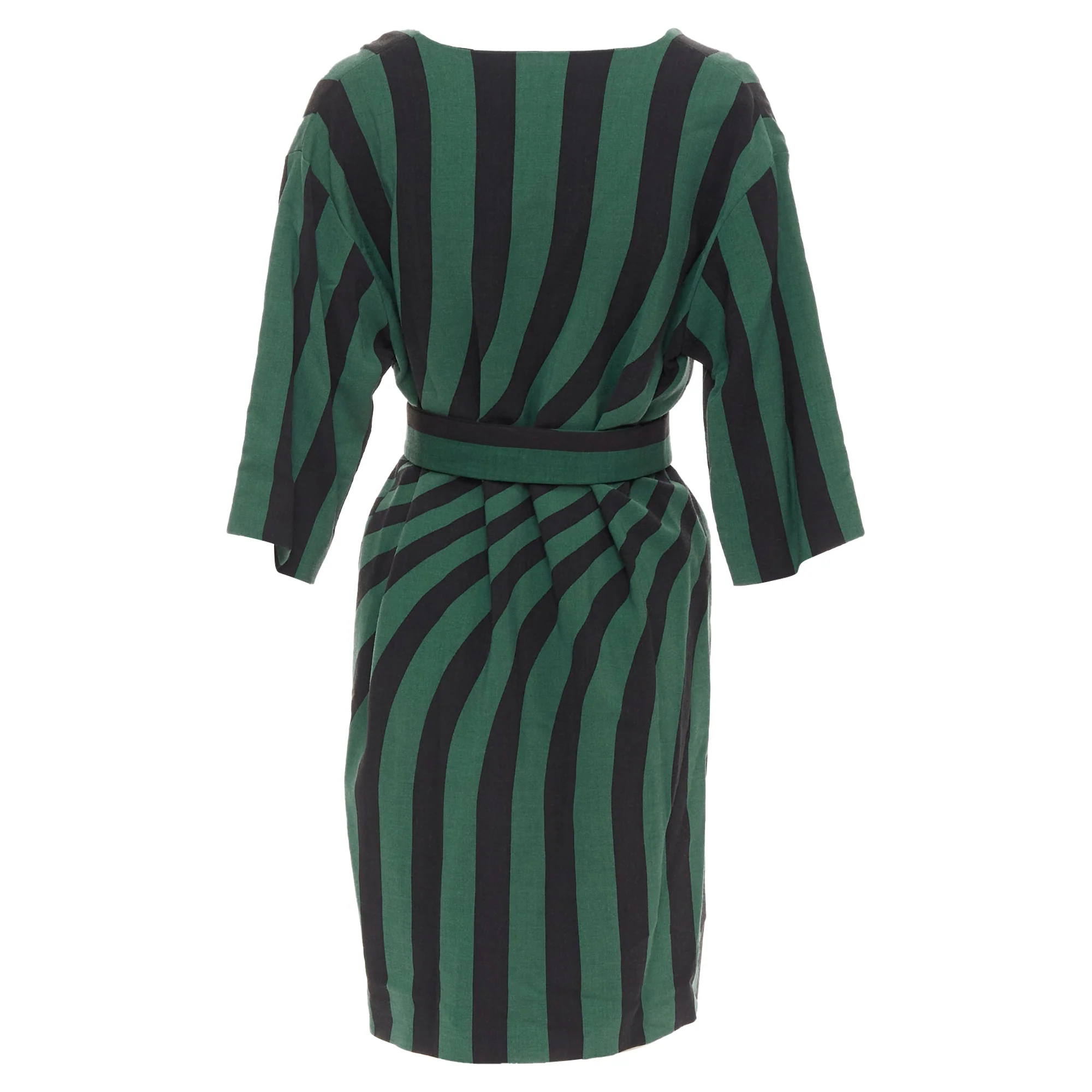 Women's Dries Van Noten 2017 Graphic Belted Dress - Image 5
