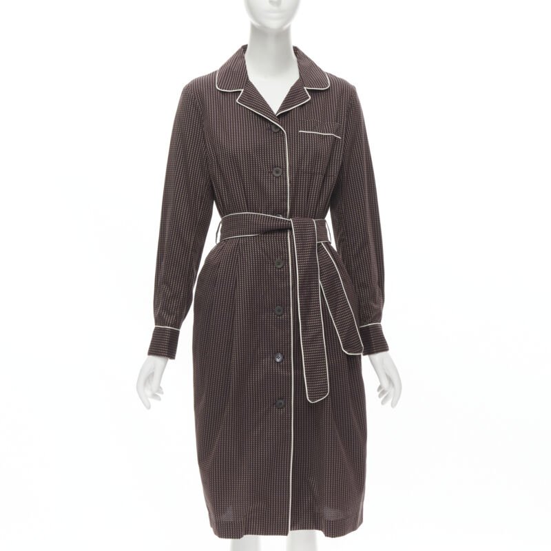Women's Dries Van Noten cotton pyjama robe dress - Image 7