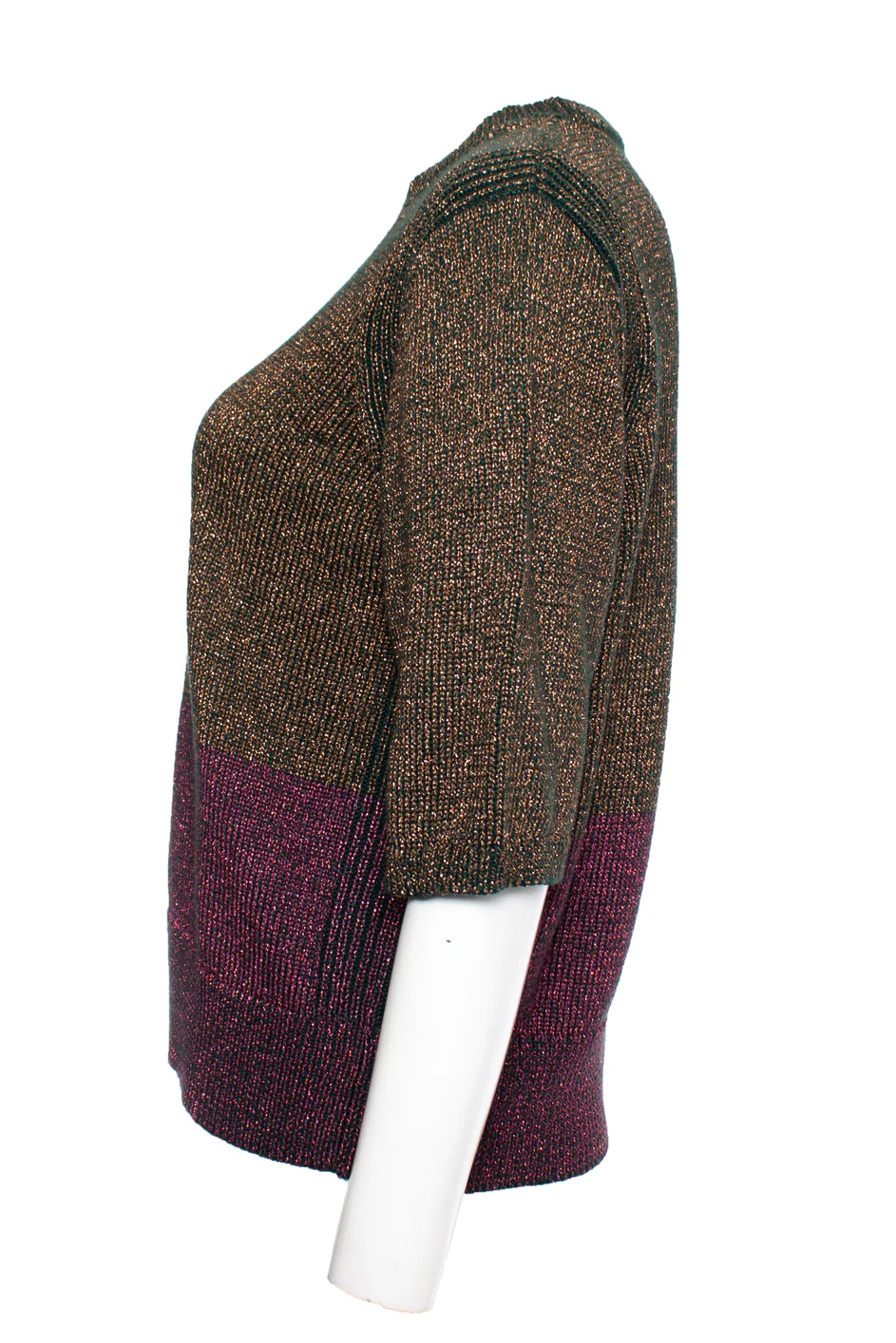 Women's Dries van Noten Lurex top in pink - Image 3