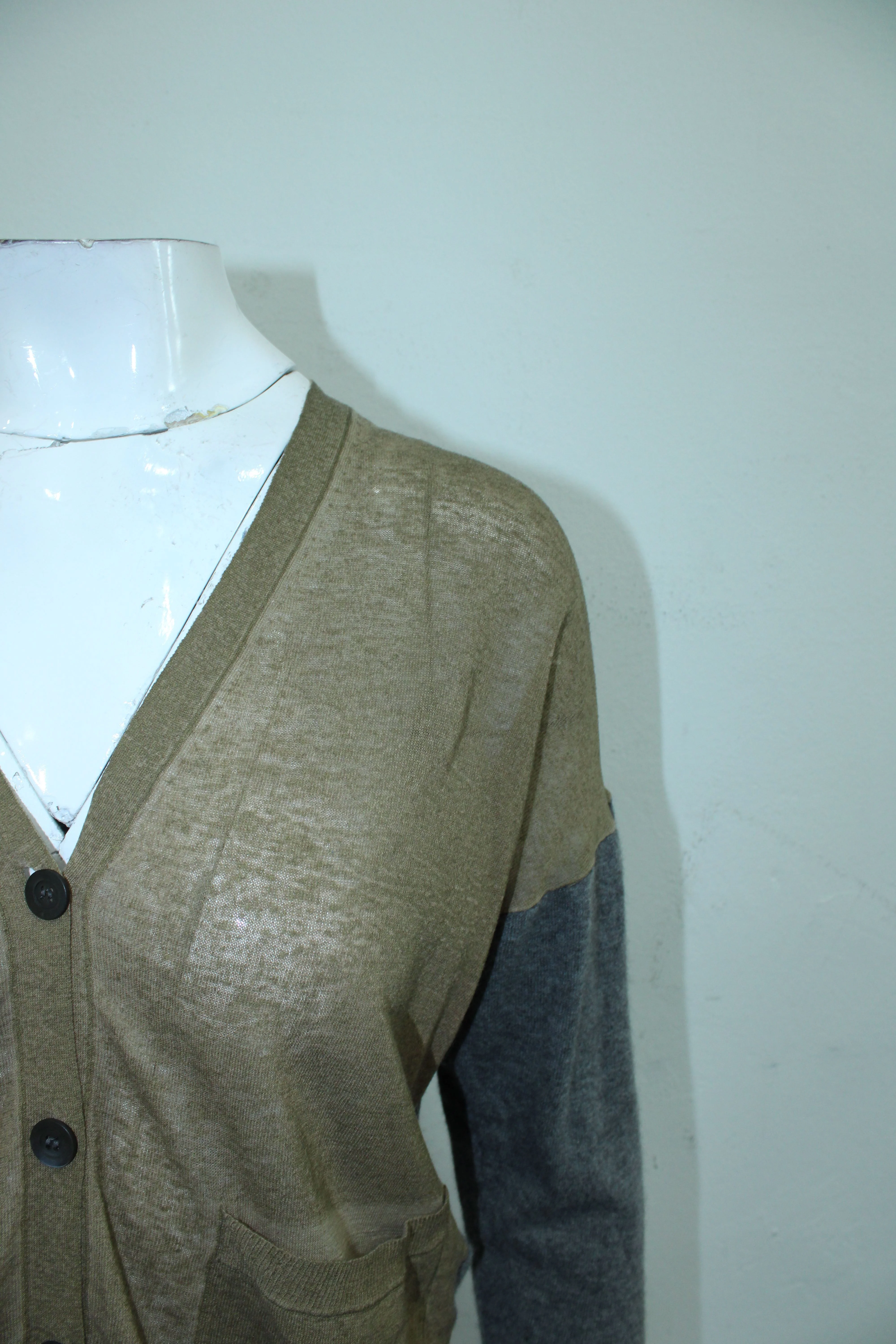Women's Grey and Brown Cardigan - Image 10