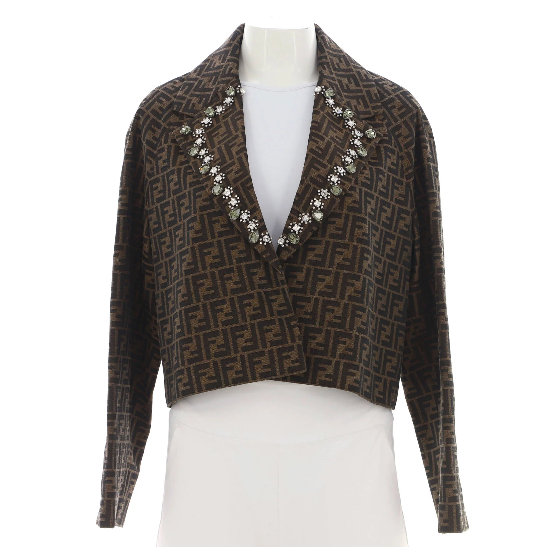Women's Double Breasted Jacket Zucca Polyester and Cotton