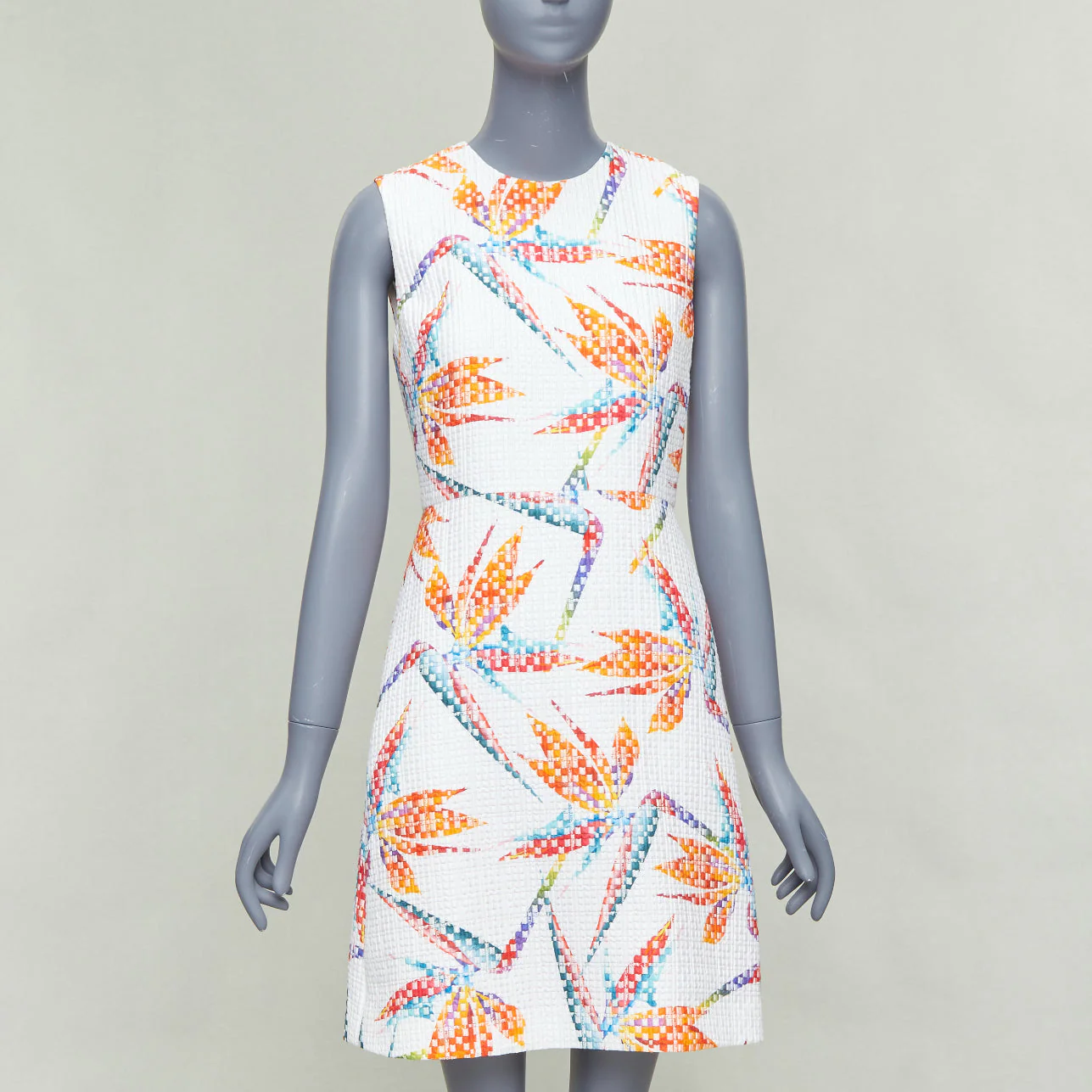 Women's Fendi bird of paradise jacquard cocktail dress - Image 7
