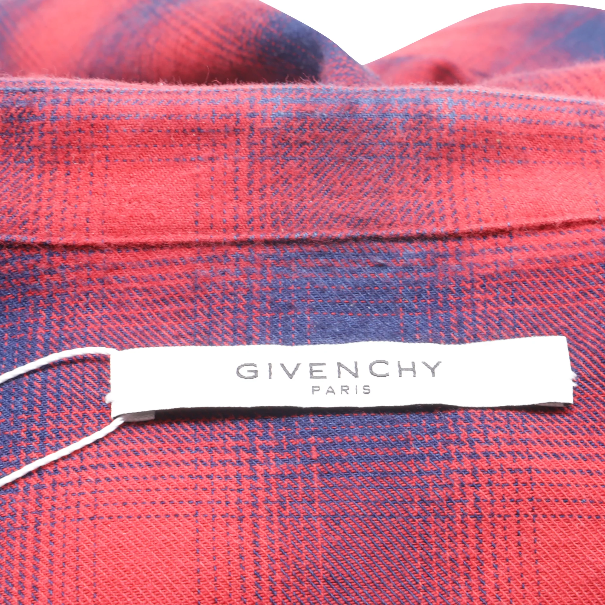 Men's Givenchy Button-Down Plaid Flannel Shirt in Multicolor Cotton - Image 6