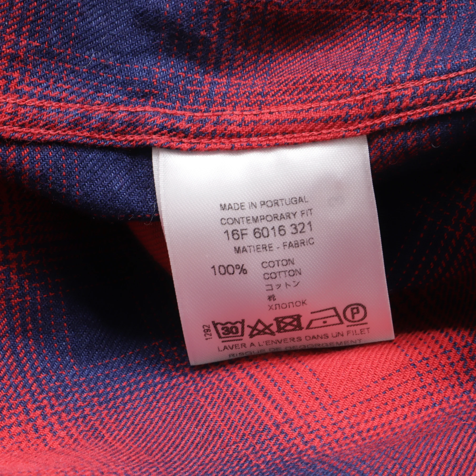 Men's Givenchy Button-Down Plaid Flannel Shirt in Multicolor Cotton - Image 7