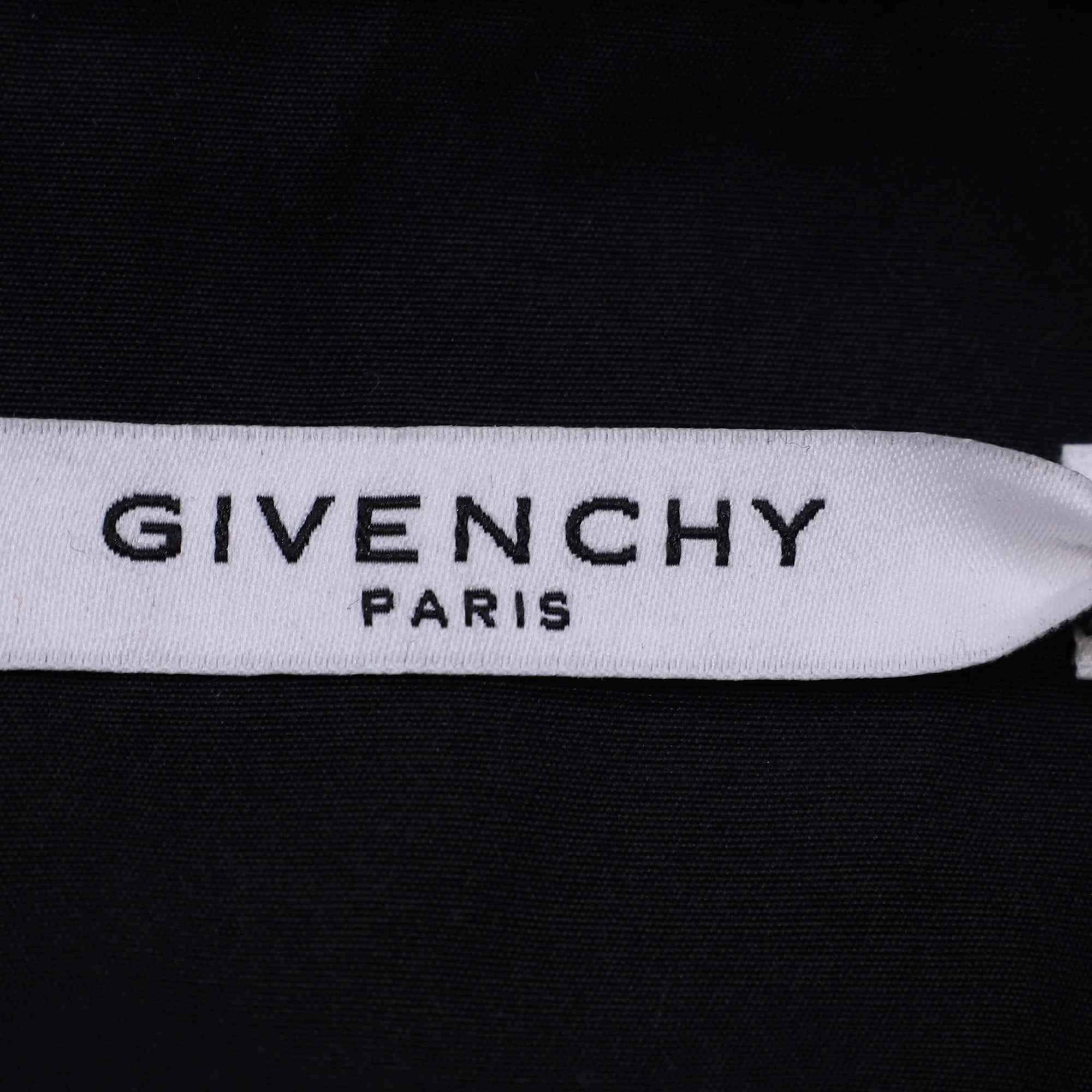 Men's Givenchy Button Down Shirt in Black Cotton - Image 4