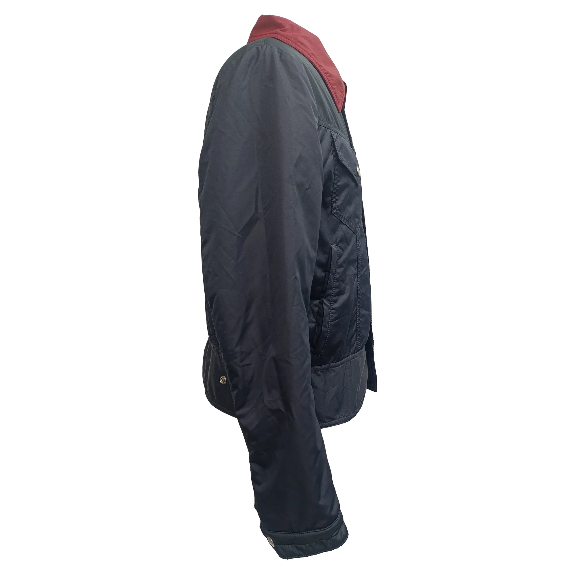 Men's Givenchy Contrast Collar Bomber Jacket in Black Polyester - Image 2