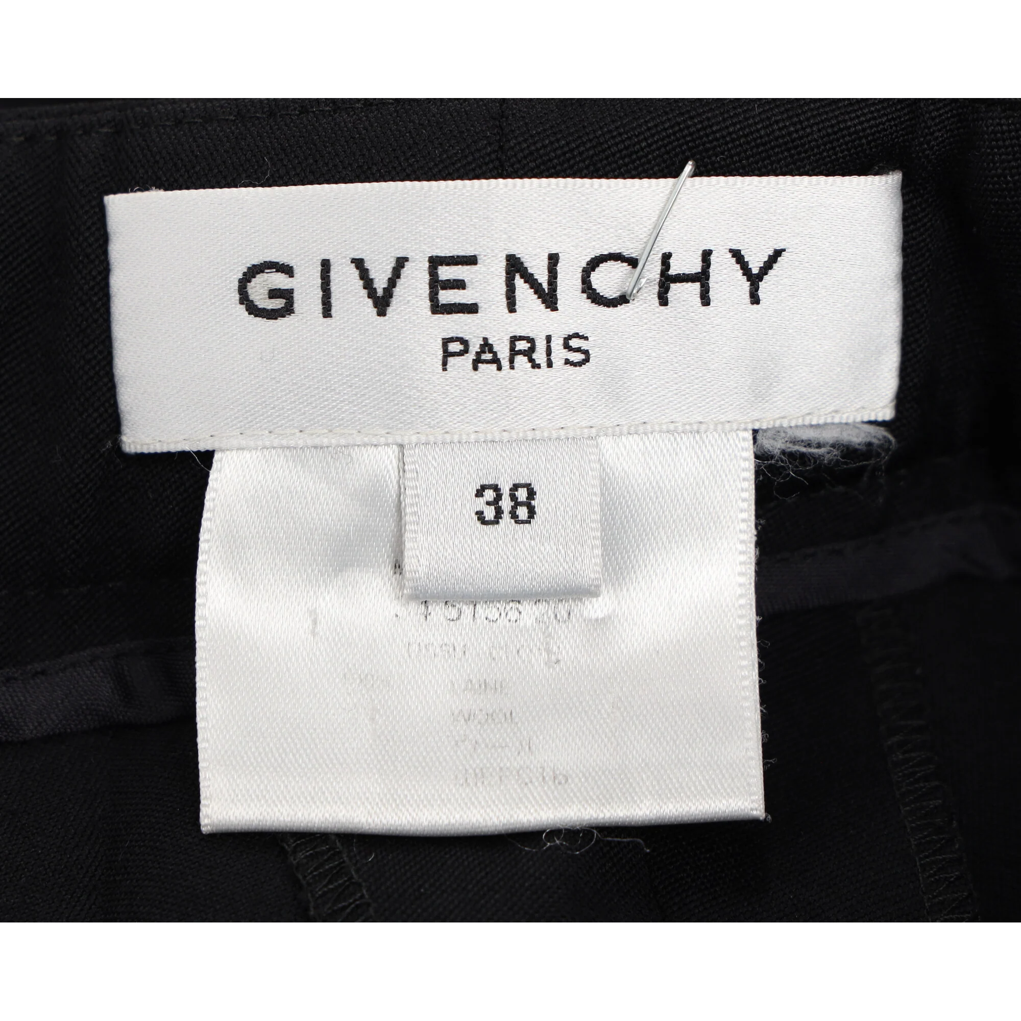 Women's Givenchy High-Rise Straight-Leg Trousers in Black Wool - Image 9