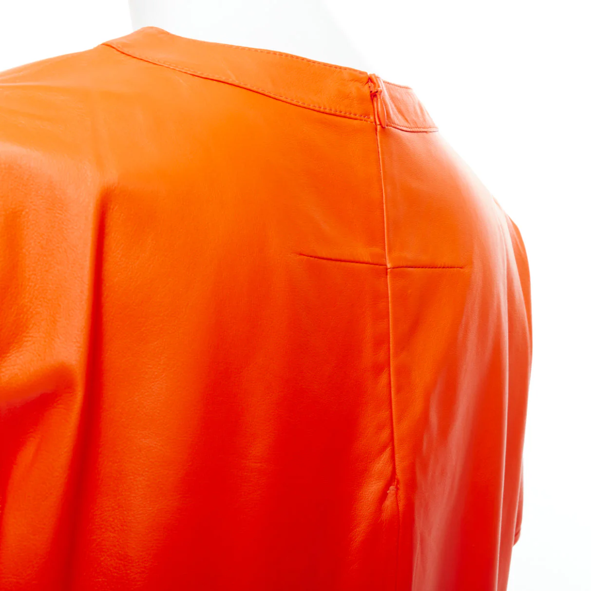 Women's Givenchy riccardo tisci lambskin leather hi-low shirt - Image 8