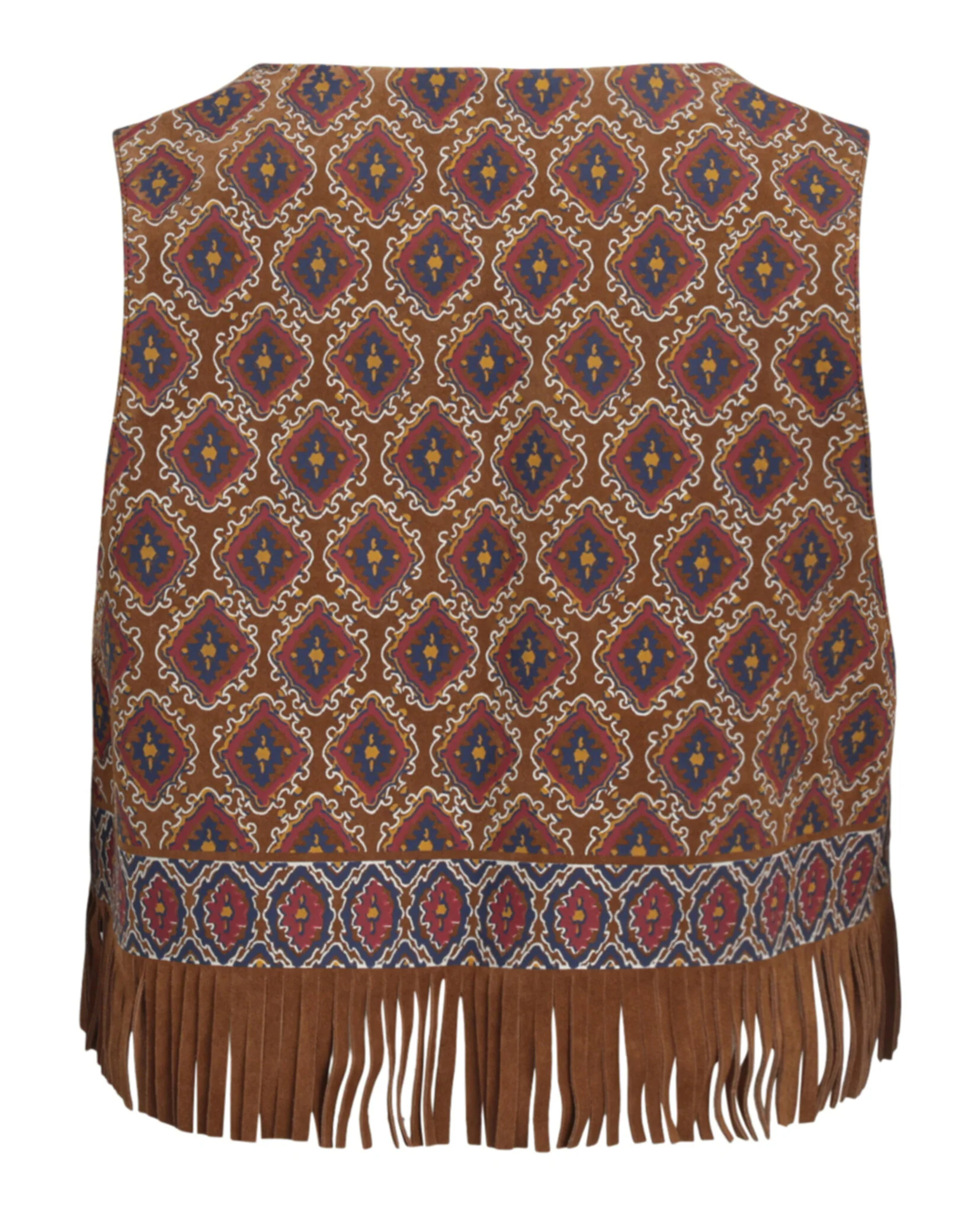 Men's Printed Suede Vest - Image 2