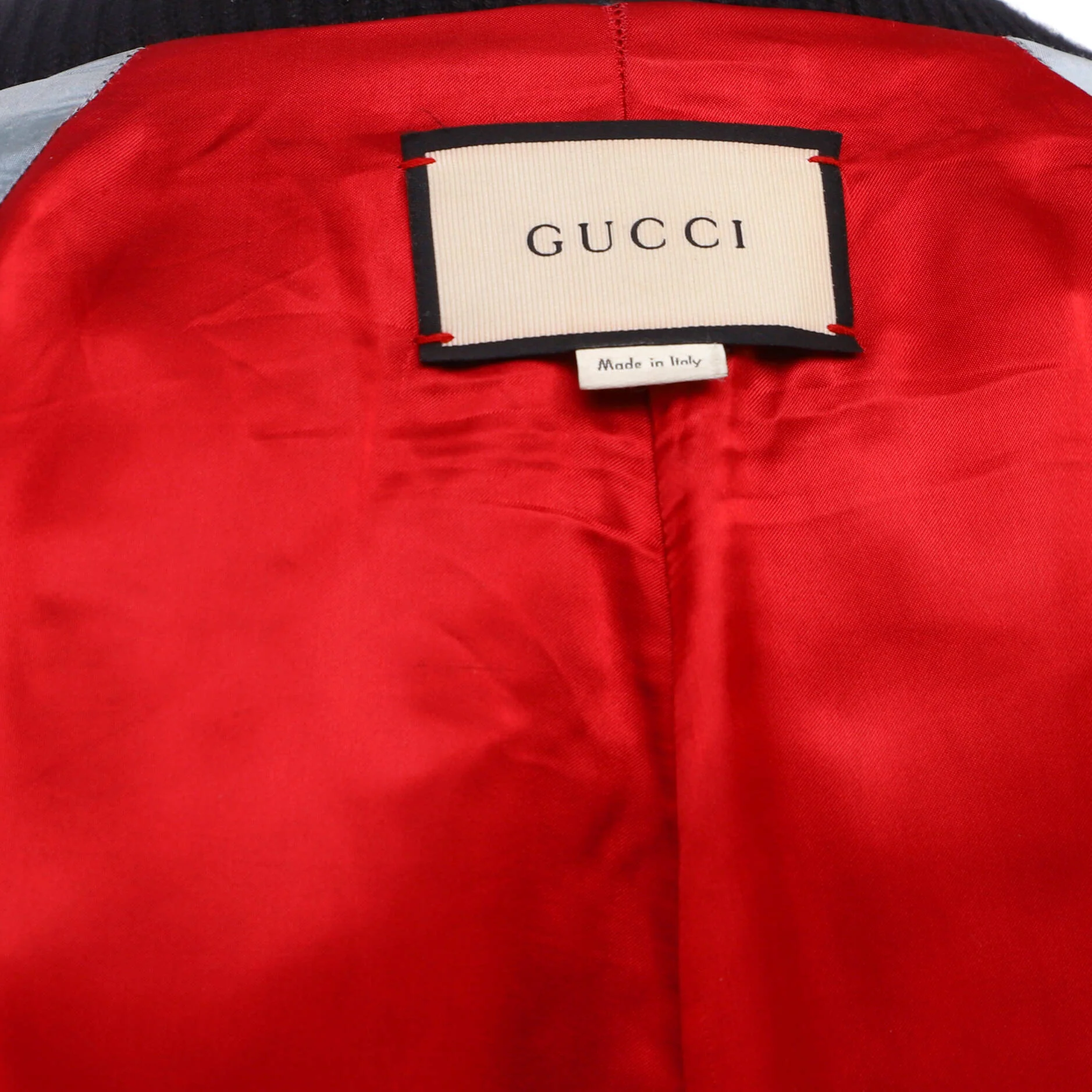 Men's Tiger Varsity Jacket Embroidered Leather - Image 3