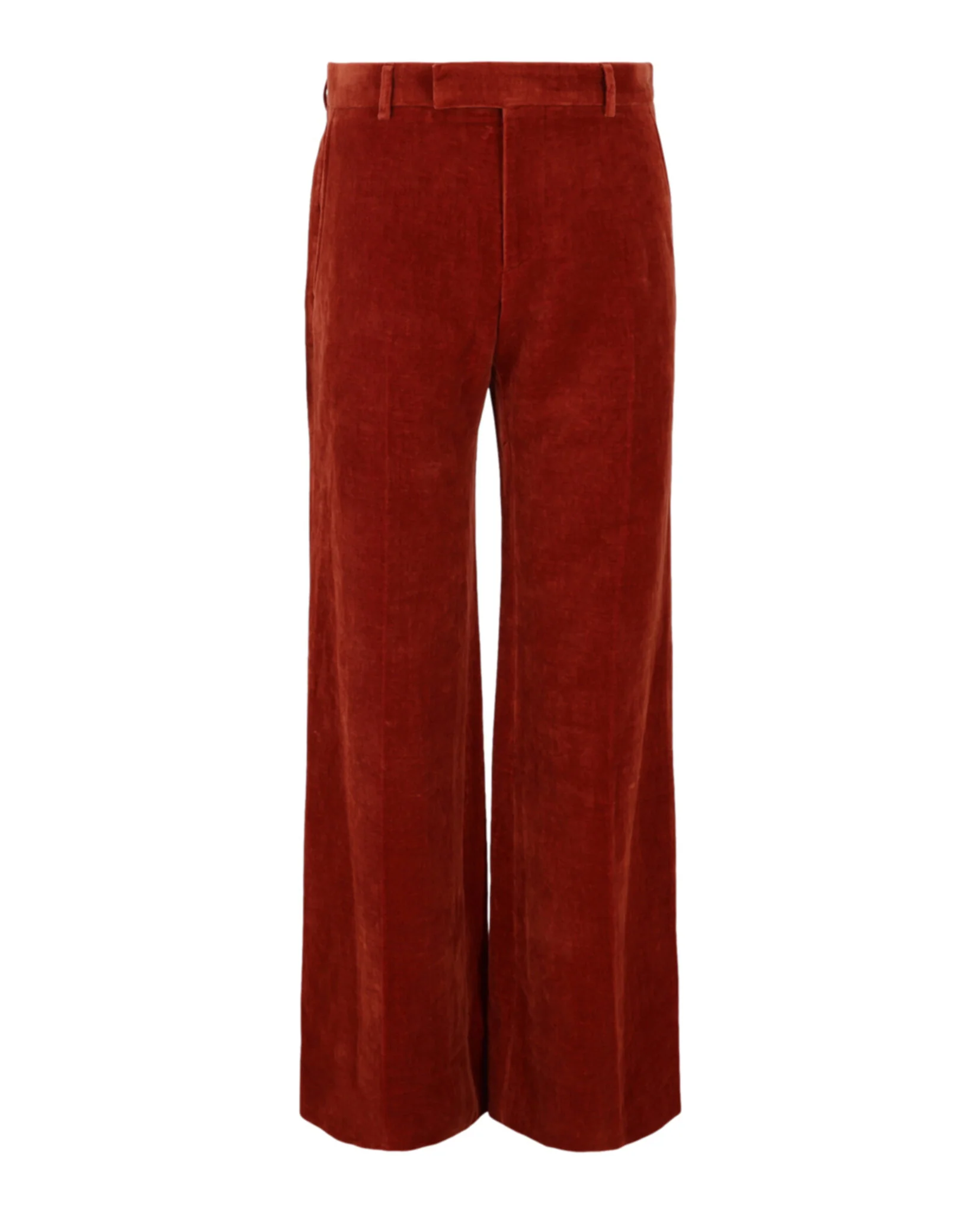 Men's Velvet Flared-Leg Pants
