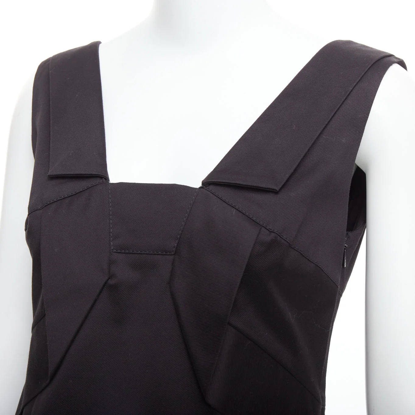 Women's Gucci Cotton Origami Pleat Square Neckline Shift Dress - Image 8