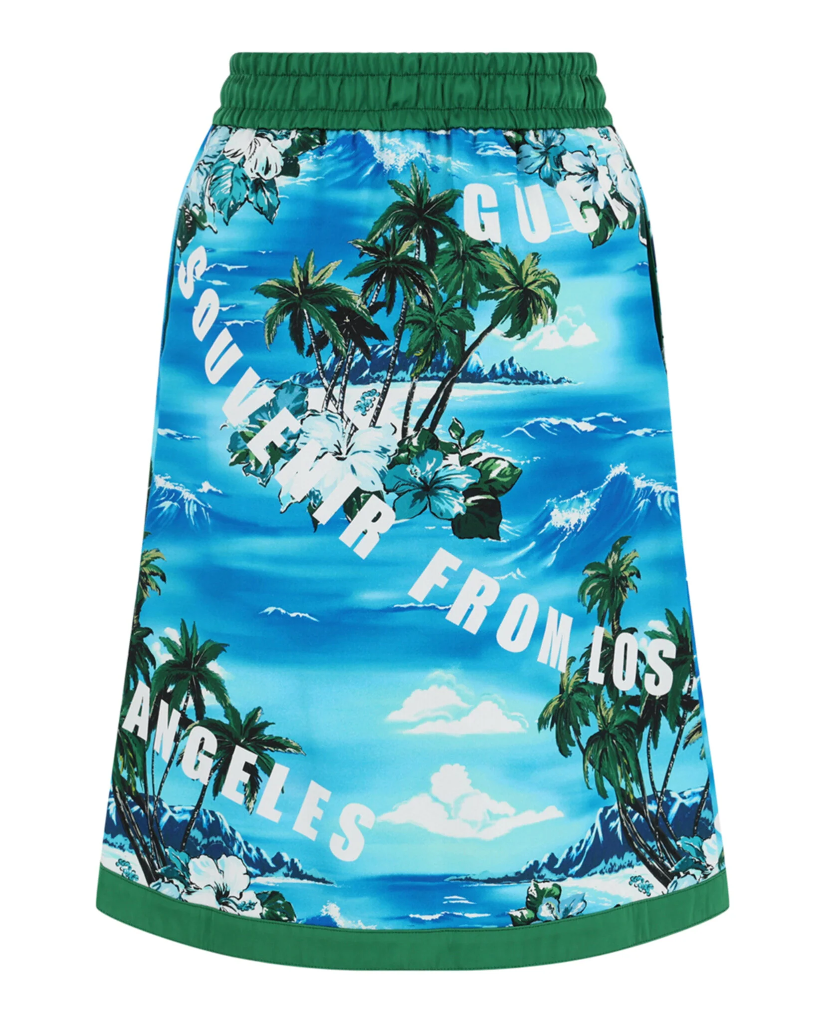 Women's Gucci Hawaiian Printed Knee-Length Skirt - Image 2