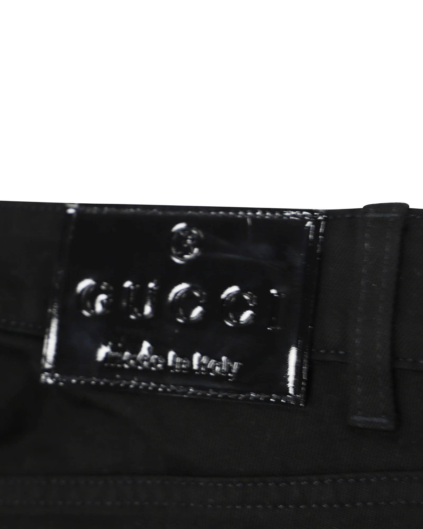 Women's Gucci Jeans with Metal Stud Details in Black Cotton - Image 4