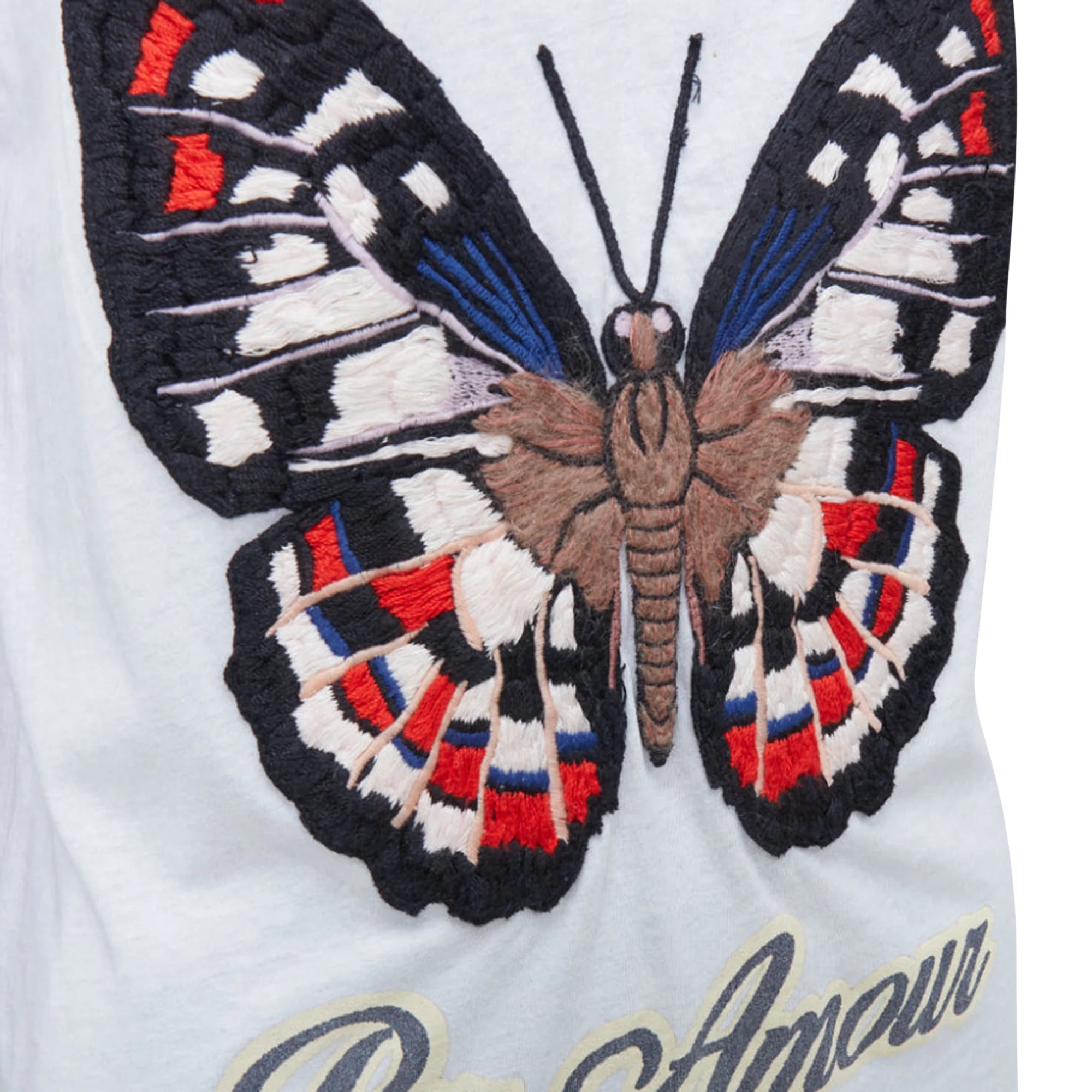 Women's Gucci L'Aveugle Par Armour butterfly embroidered tshirt - Image 2