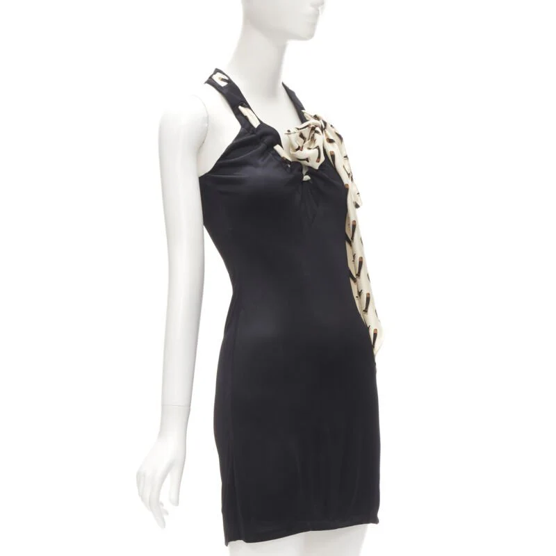 Women's Gucci silk Riding Boot print scarf mini dress - Image 9