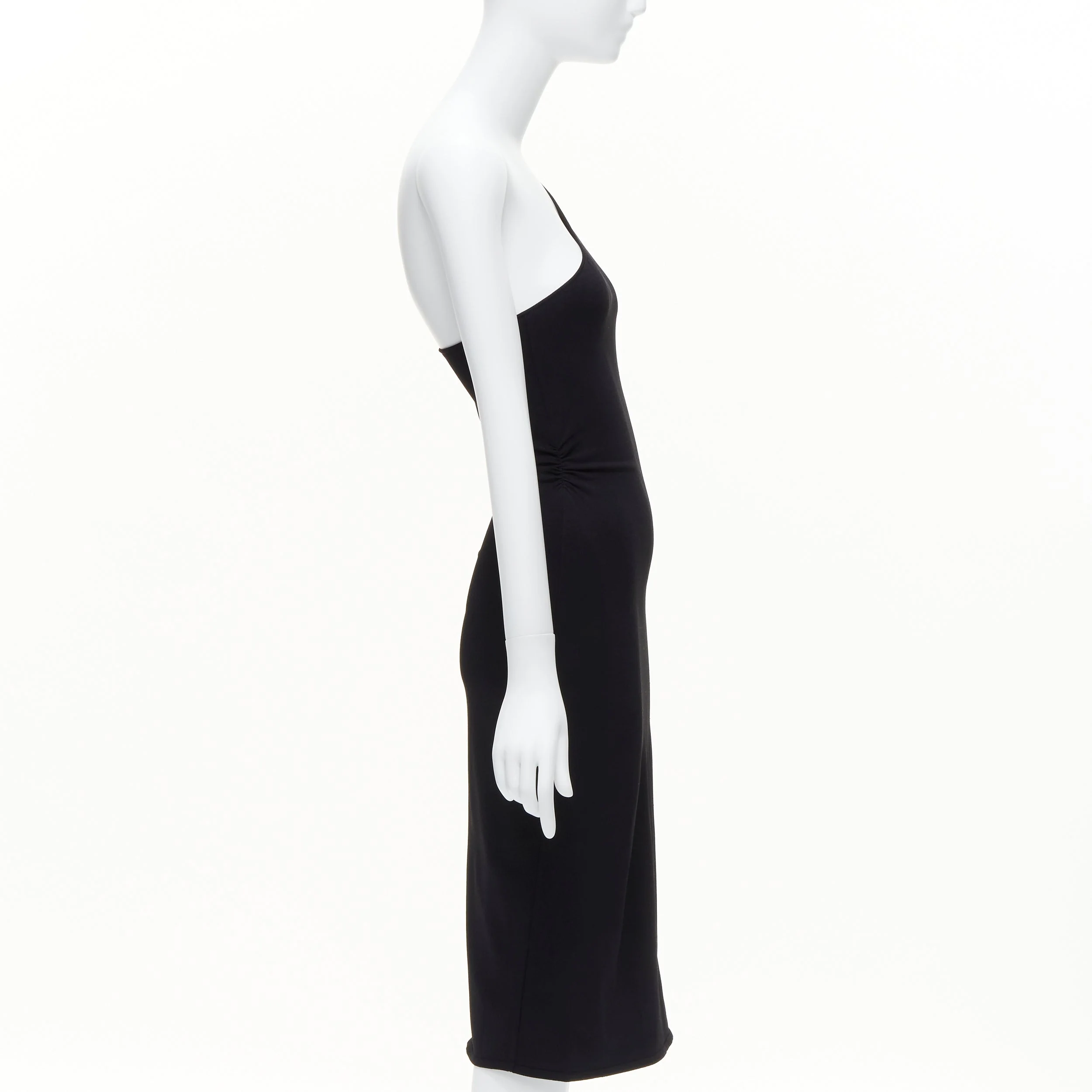 Women's Gucci tom ford leather strap g buckle jersey bodycon dress - Image 10