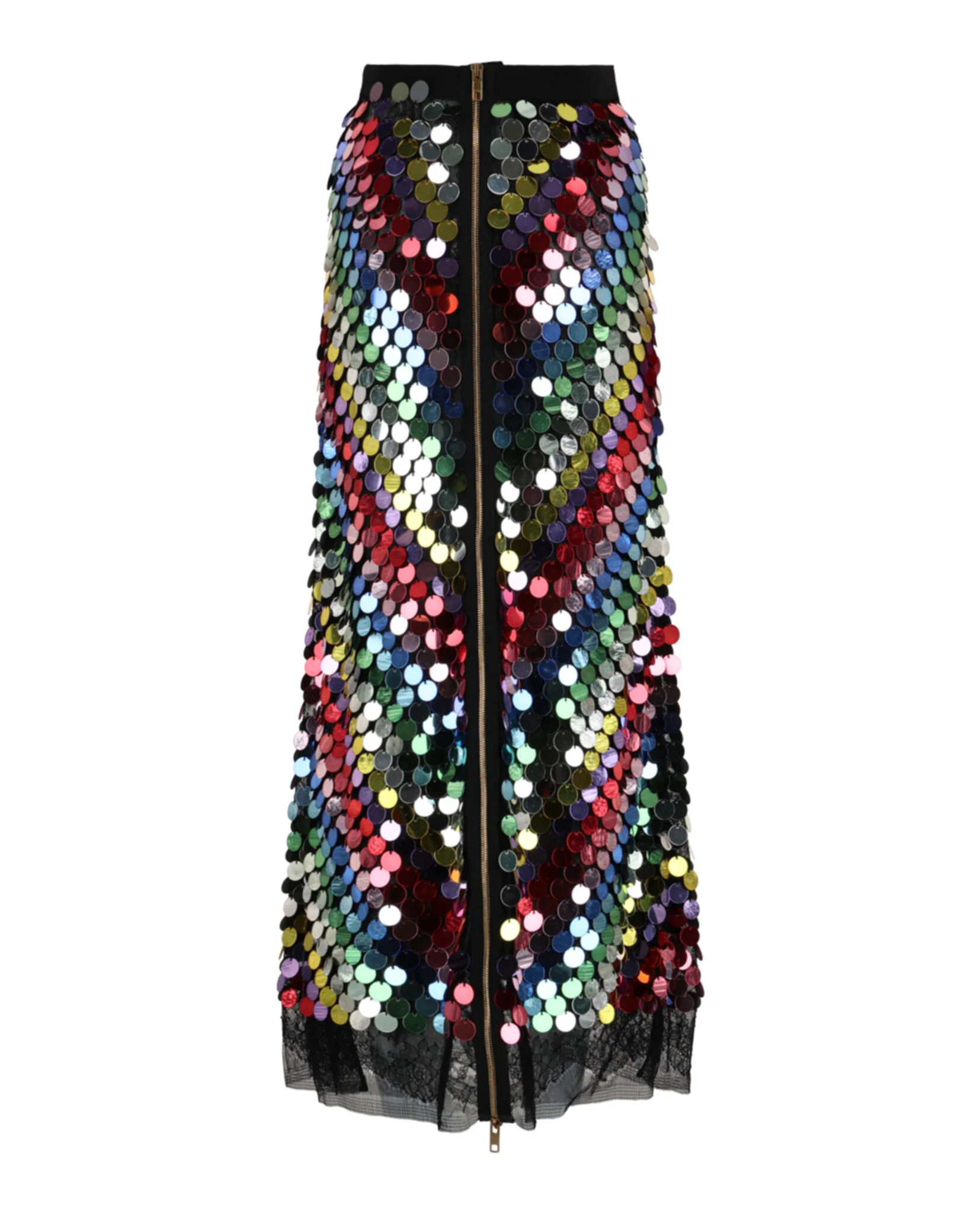 Women's Sequin Embroidered Midi Skirt - Image 2