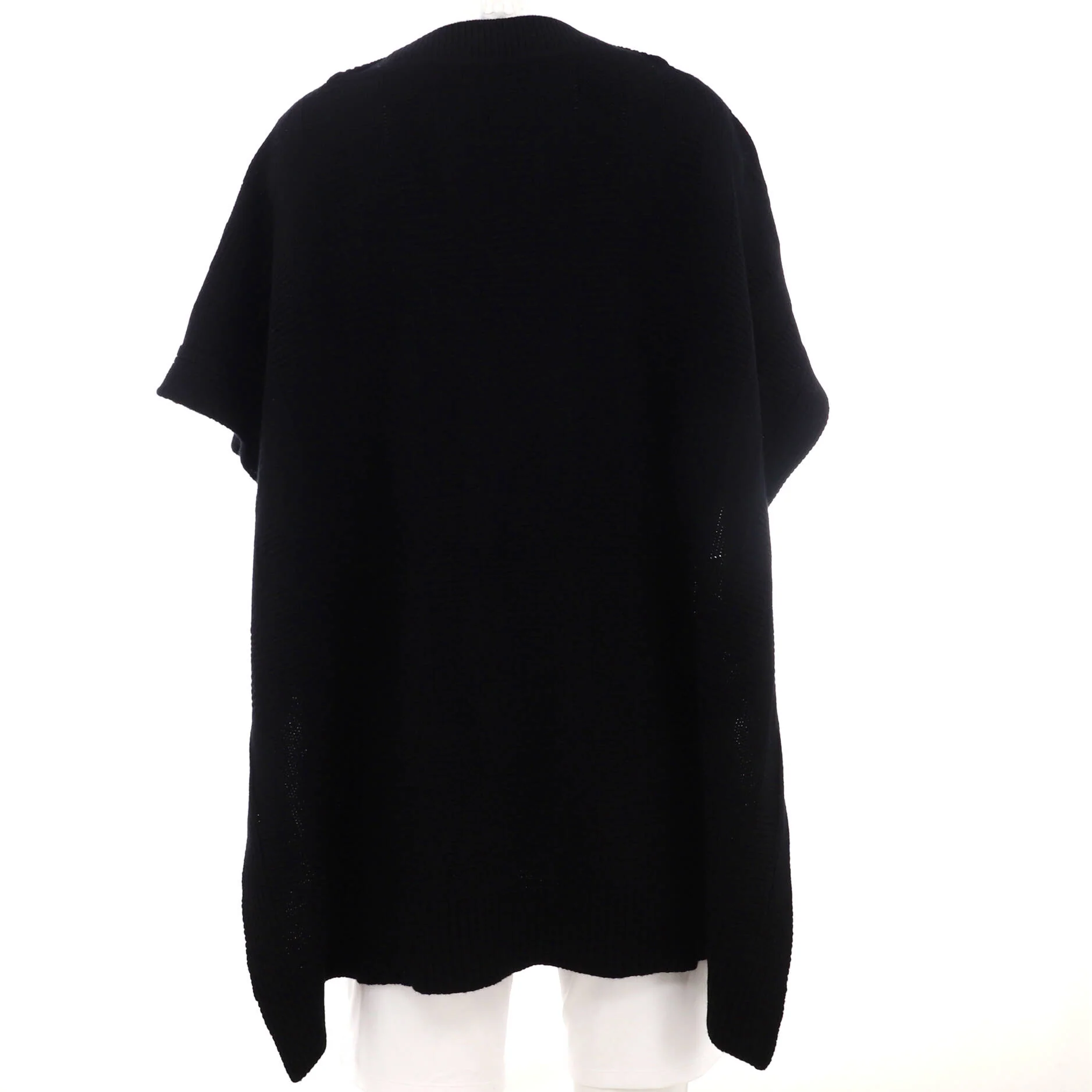 Women's H Rectangular Cape Sweater Wool - Image 2