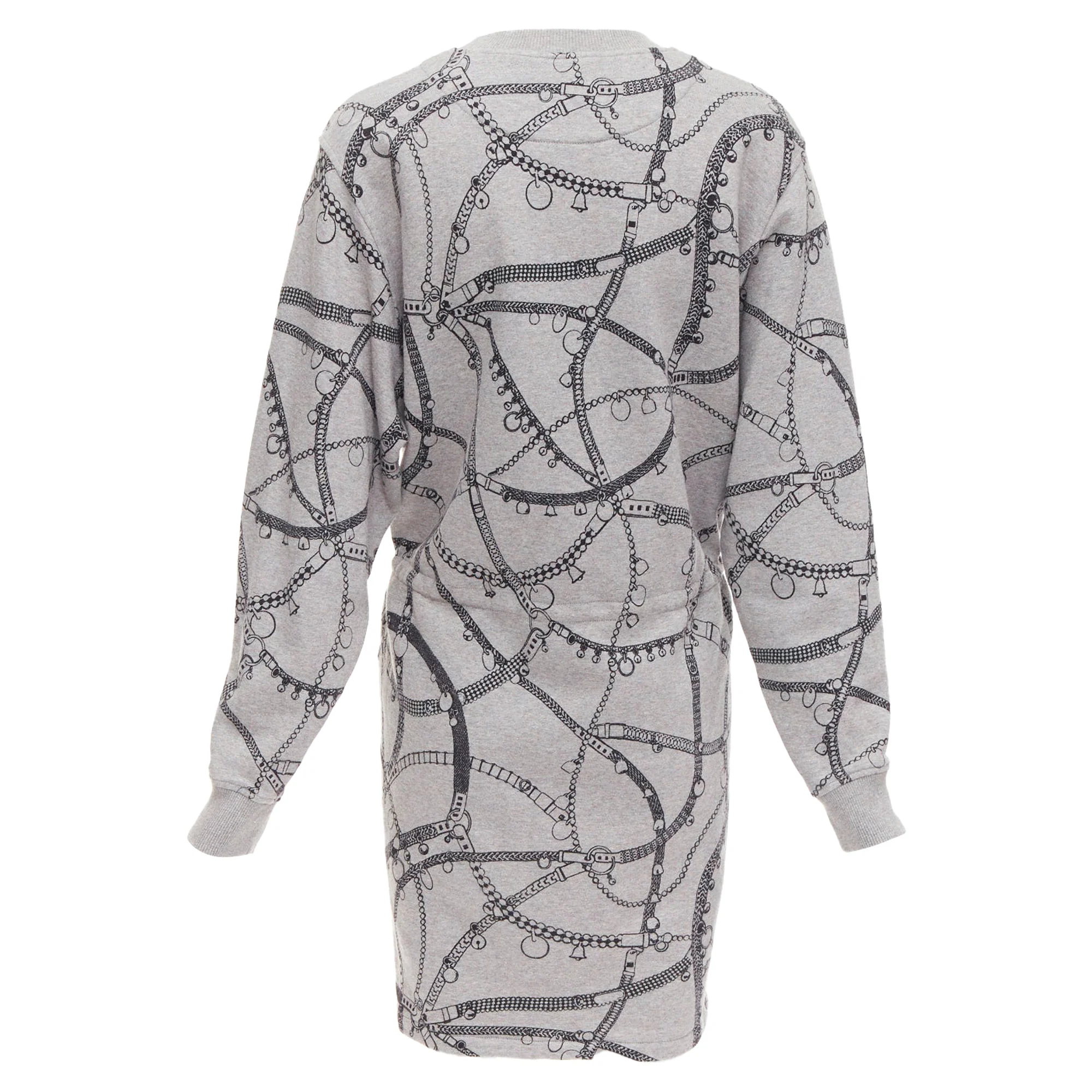 Women's Hermes Tresor de Medor cotton camel fleece drawstring dress - Image 5