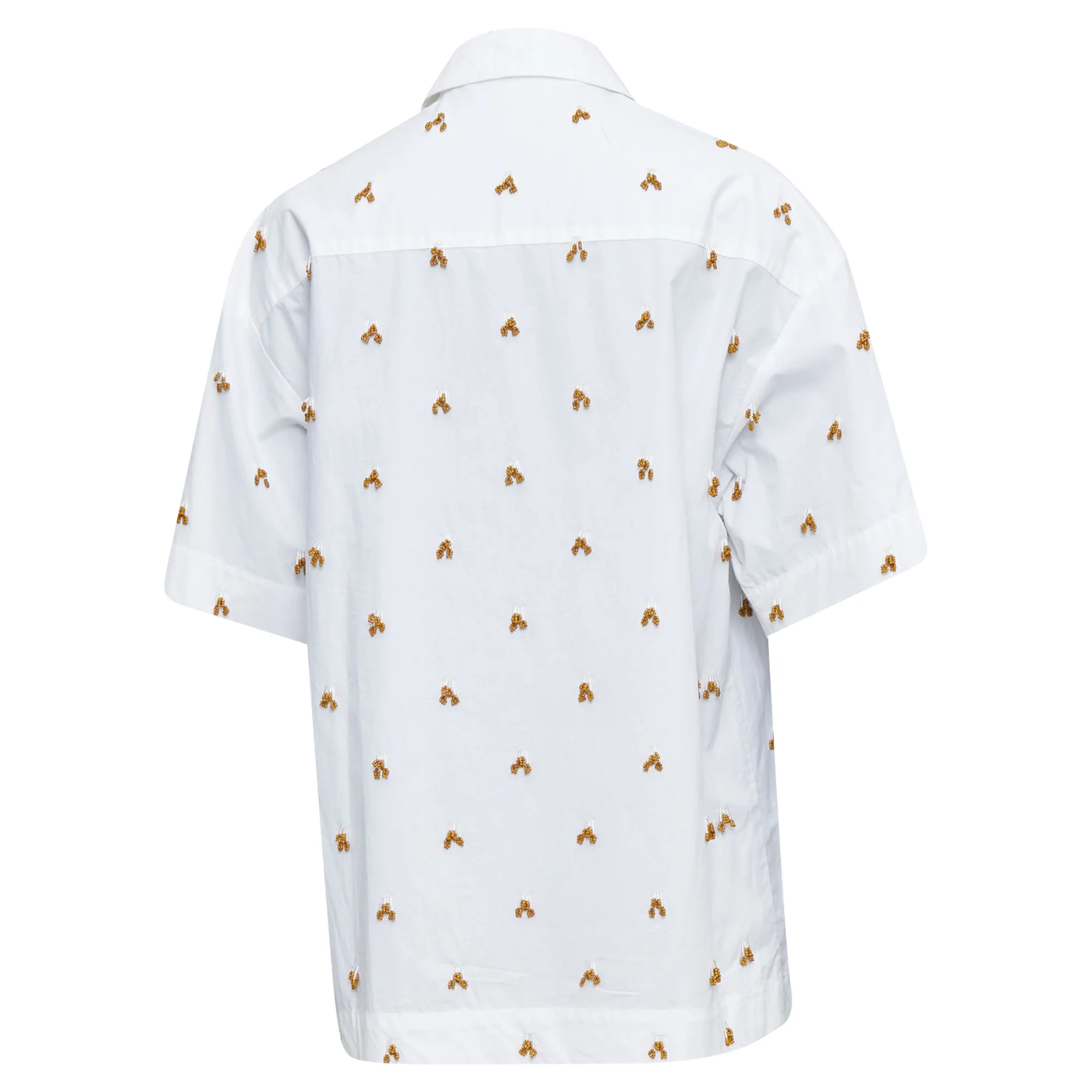 Women's Jacquemus 2021 L'amour La Chemise Ble white glass embellished shirt - Image 5