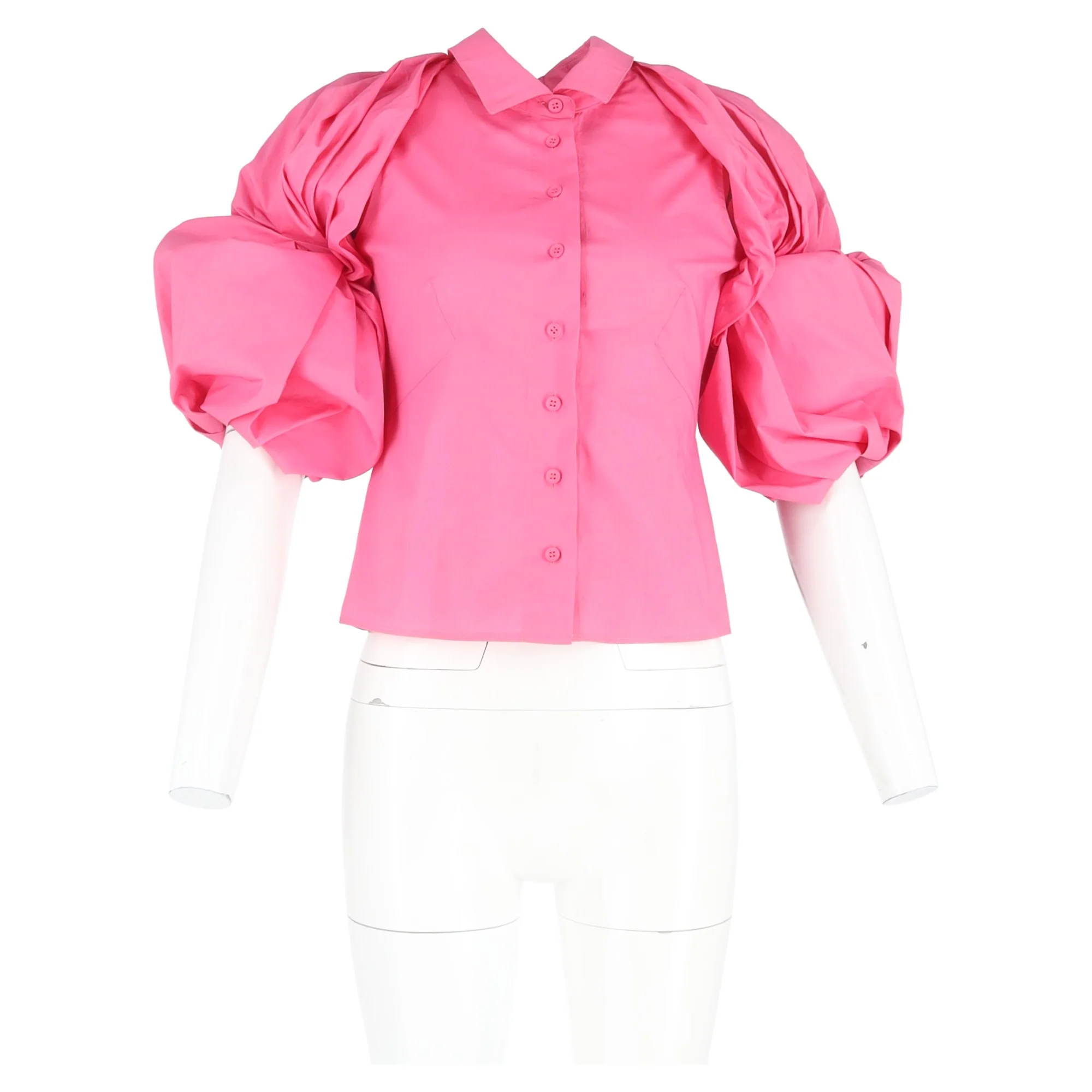 Women's Jacquemus La Chemise Maraca Shirt in Pink Cotton - Image 4