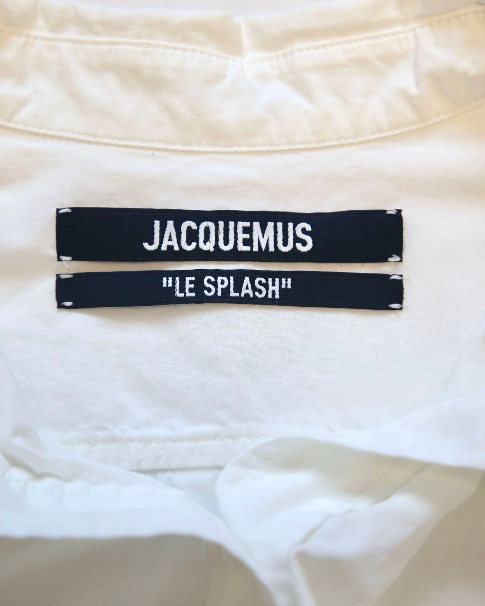 Women's Jacquemus La robe Baunhilha Layered Shirt Dress in White Cotton - Image 4