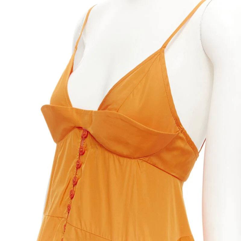 Women's Jacquemus long tafetta button maxi dress gown - Image 8