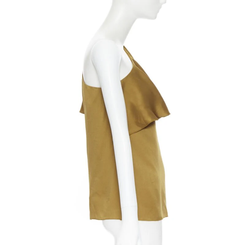Women's Lanvin Alber Elbaz acetate layer one shoulder evening top - Image 9