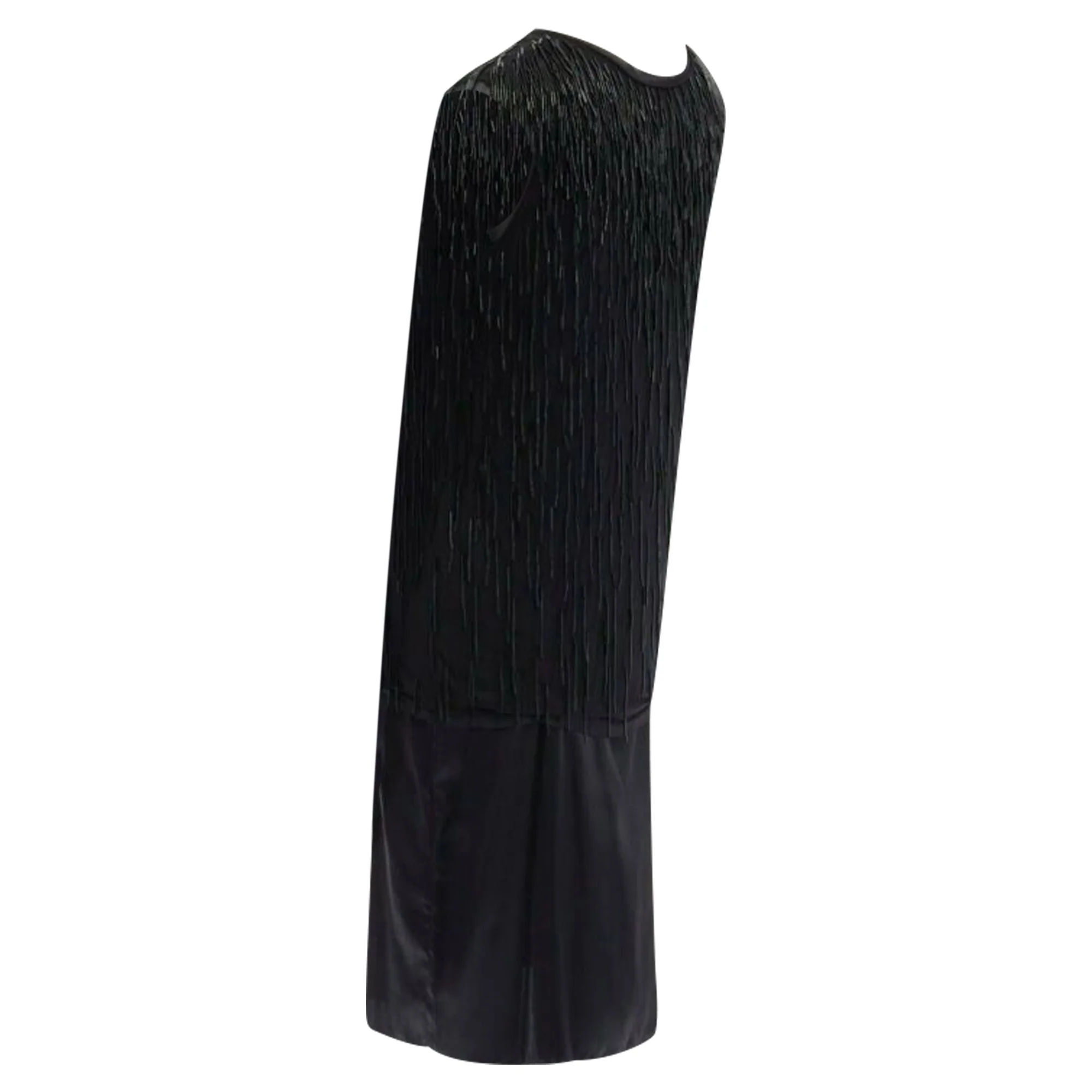 Women's Lanvin Alber Elbaz beaded embellished pper silk dress - Image 6