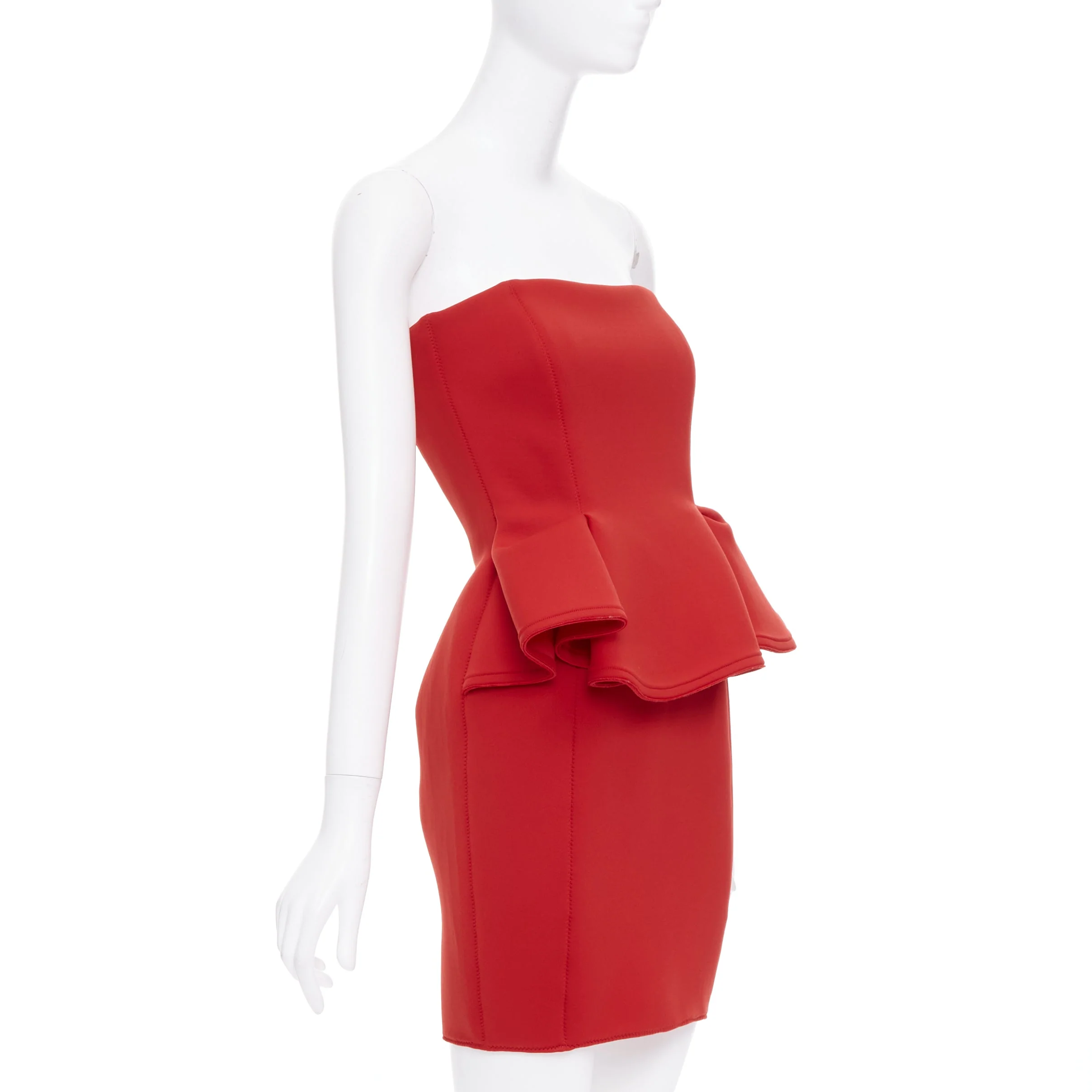 Women's Lanvin Alber Elbaz signature strapless zip dress - Image 7