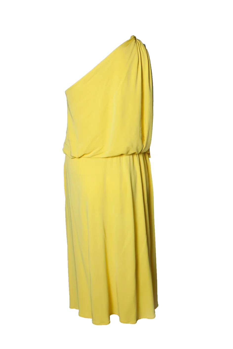 Women's Lanvin draped one shoulder dress in yellow - Image 3