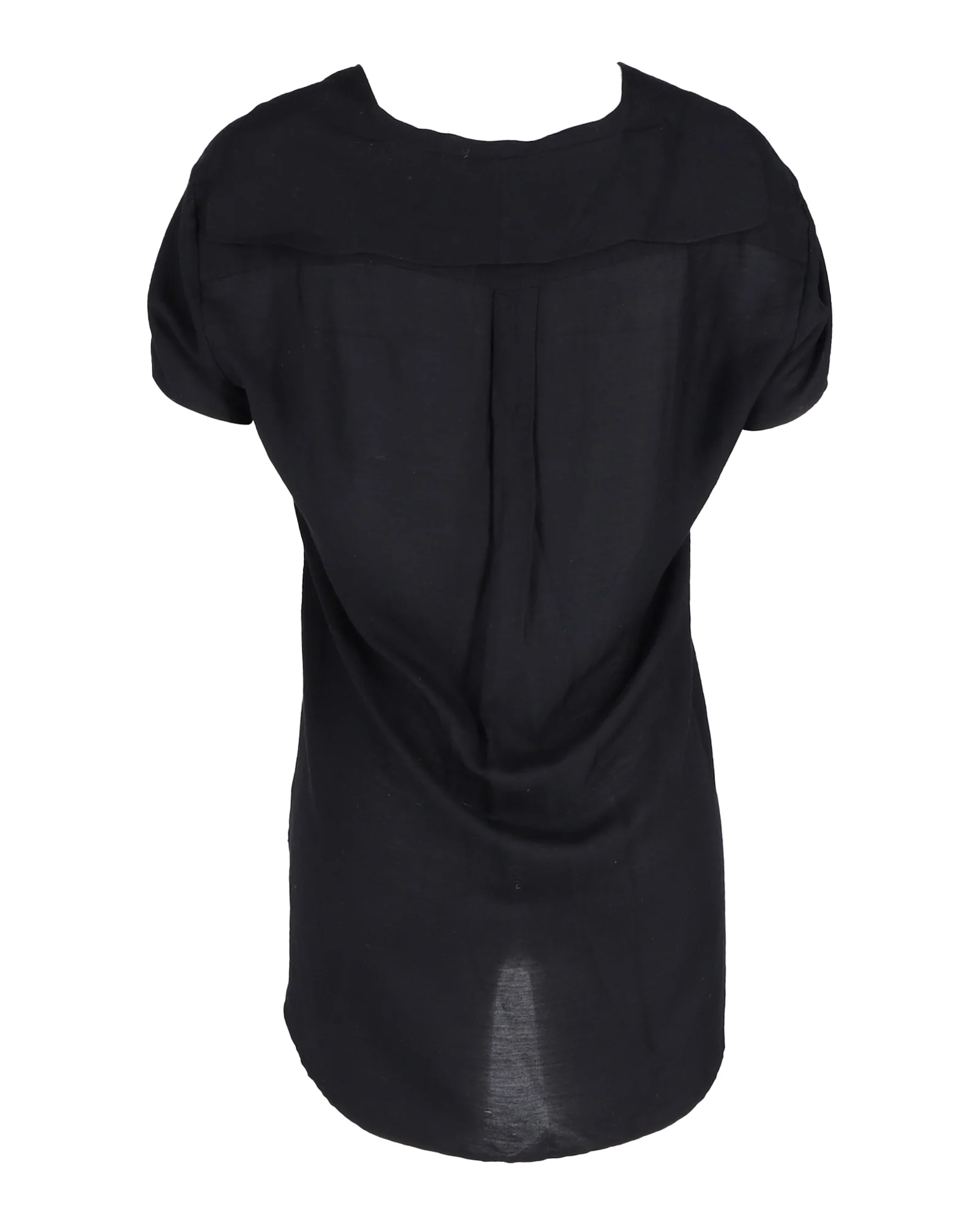 Women's Lanvin V-neck Blouse in Black Synthetic - Image 3