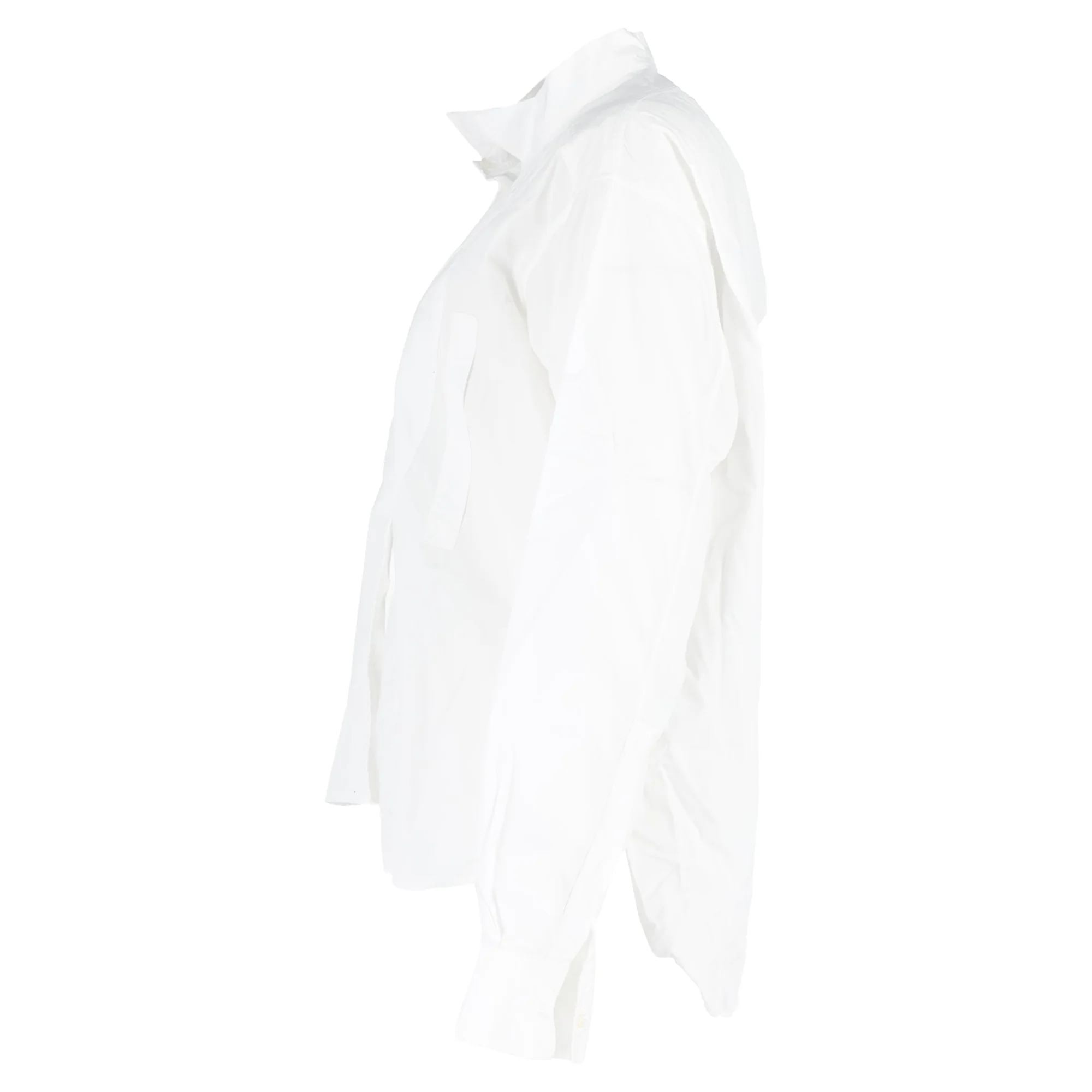 Women's Loewe Button-Down Long Sleeve Shirt in White Cotton - Image 2