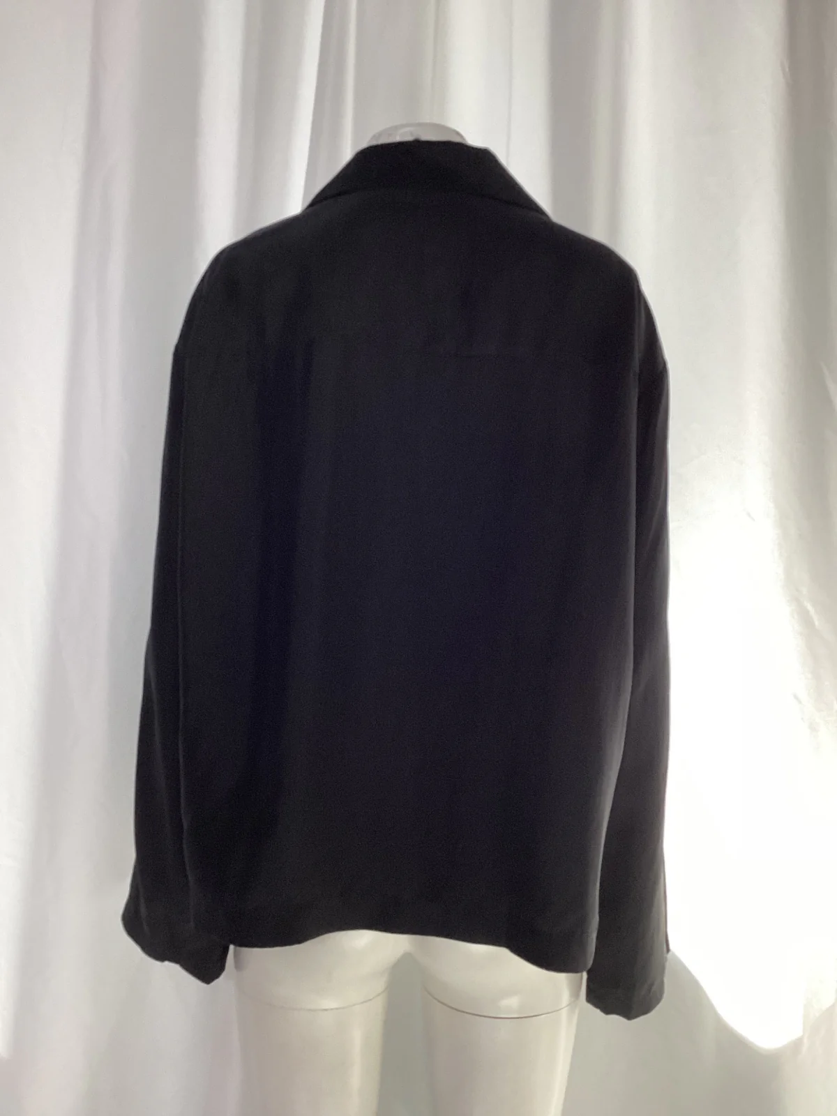 Women's  Loewe Button-Down Shirt in Black Silk - Image 9