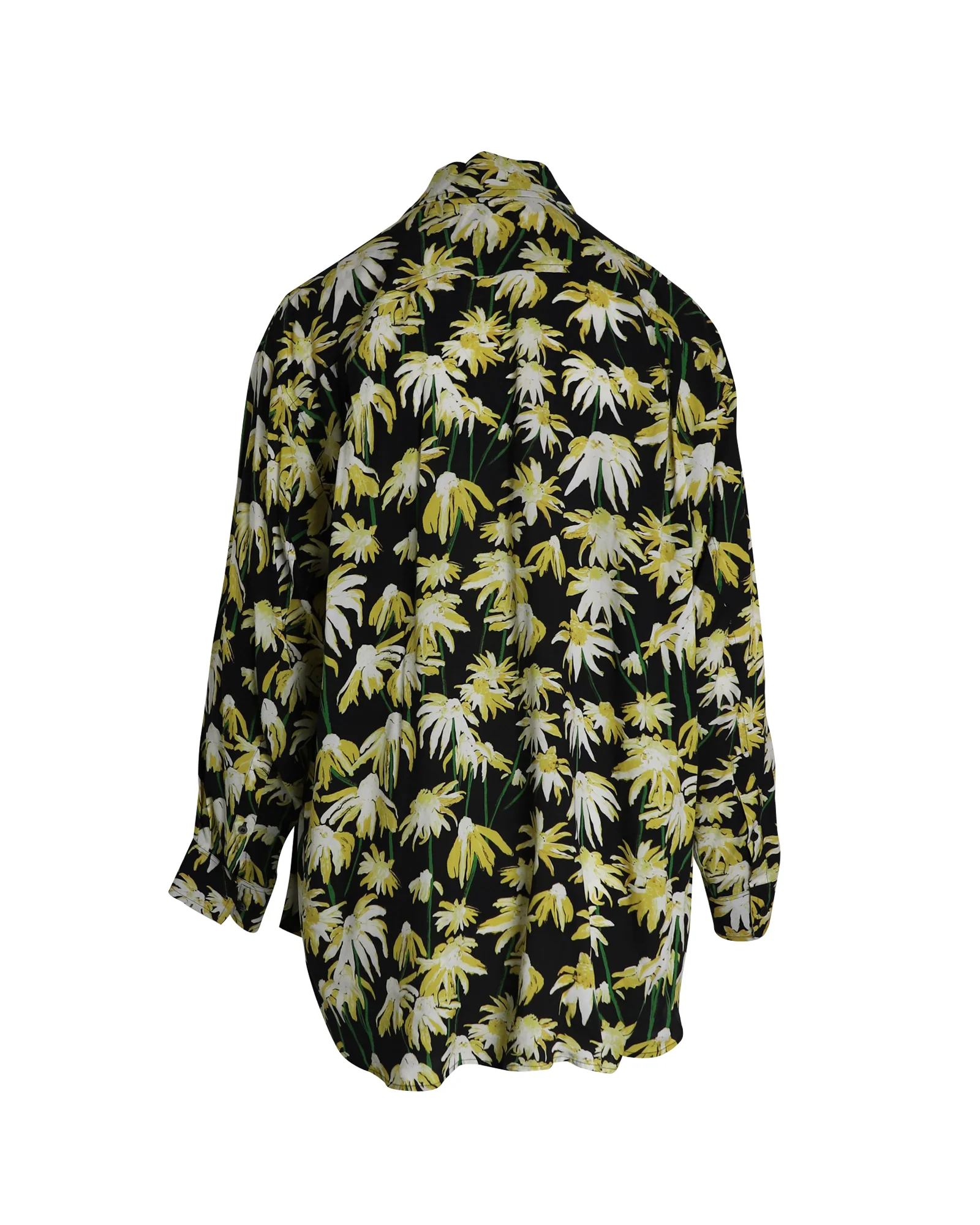 Women's Loewe Daisy-Print Shirt in Floral Print Viscose - Image 3