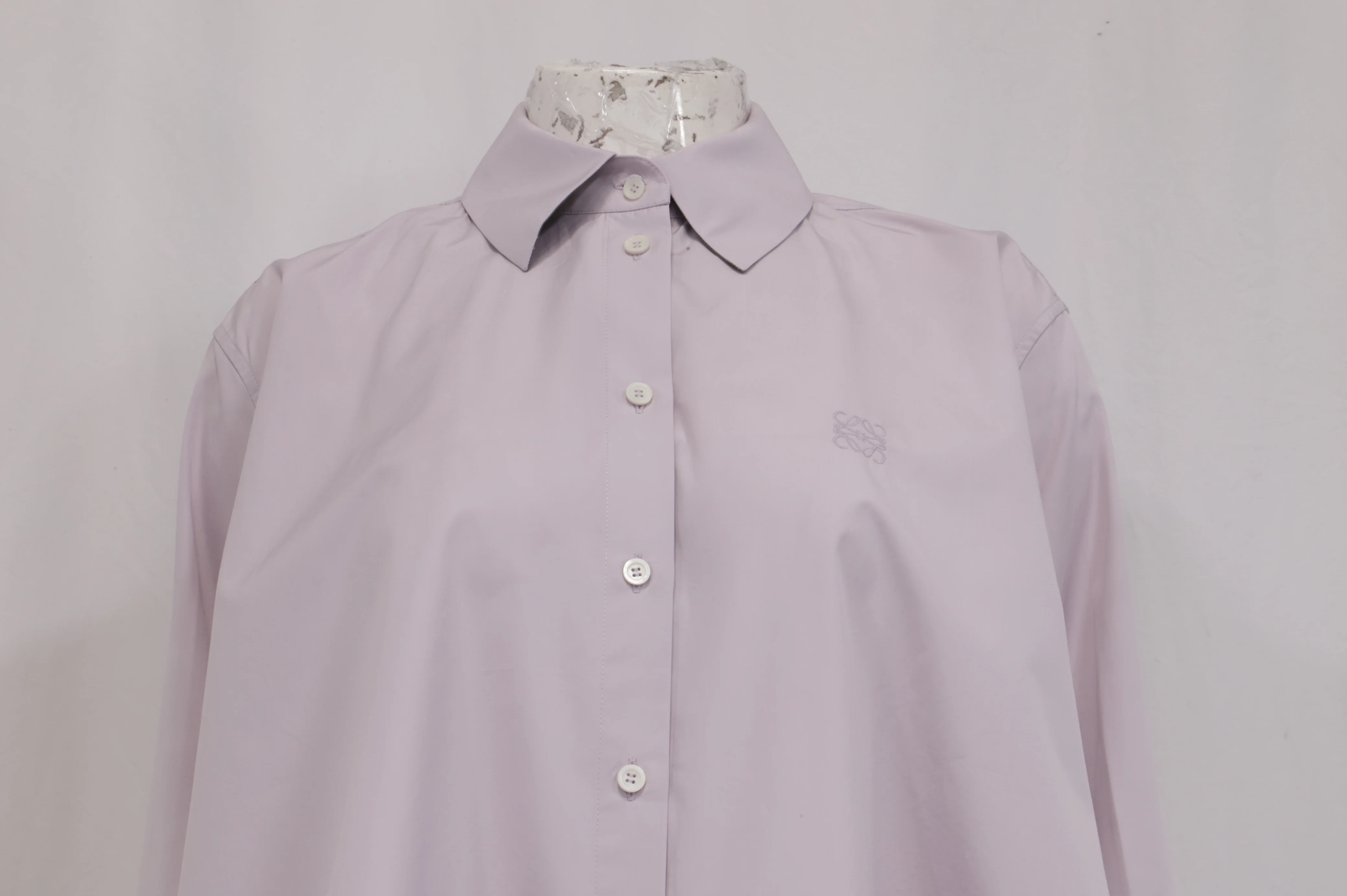 Women's Loewe Trapeze Shirt in Purple Cotton - Image 9