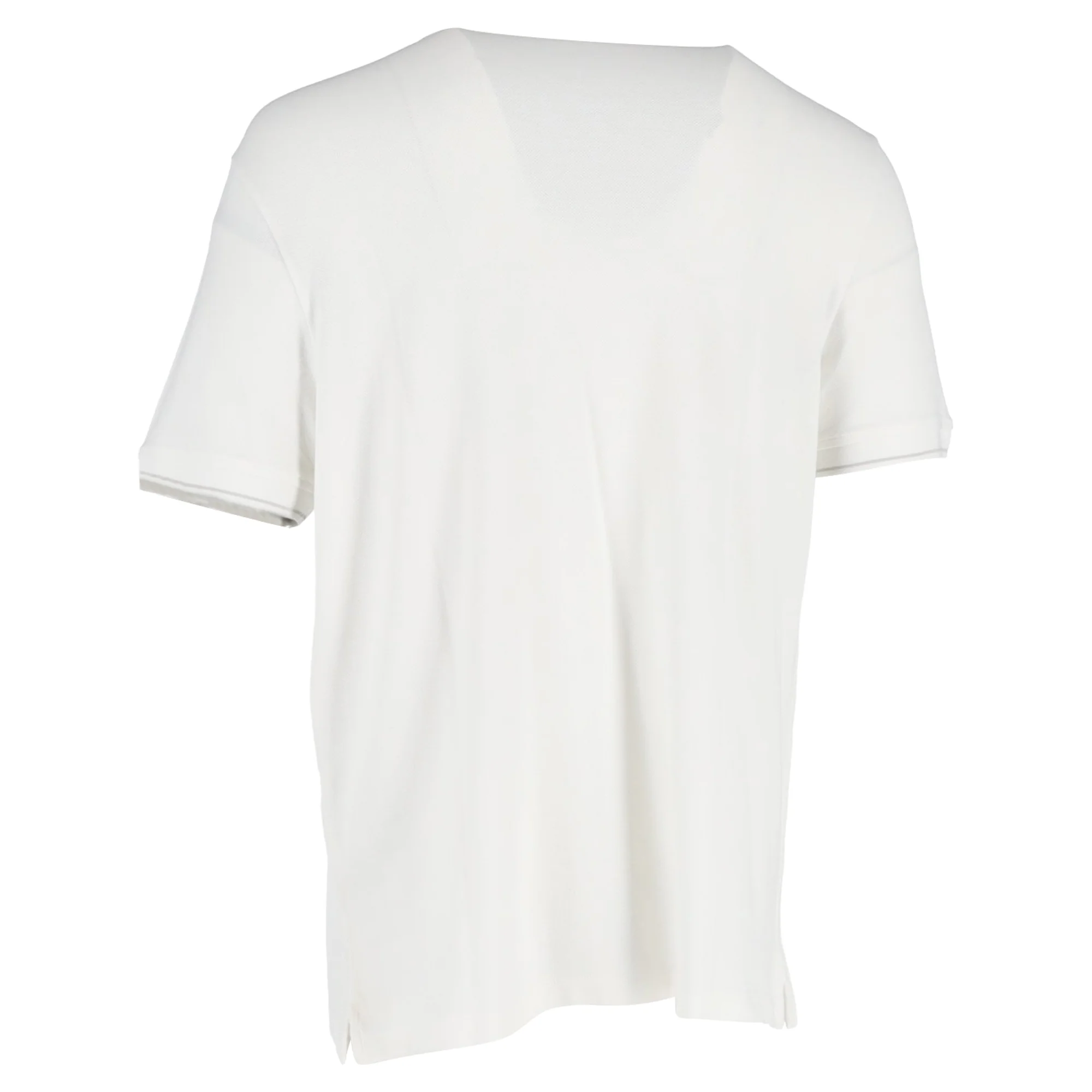 Men's Loro Piana Polo Shirt in White Cotton - Image 3