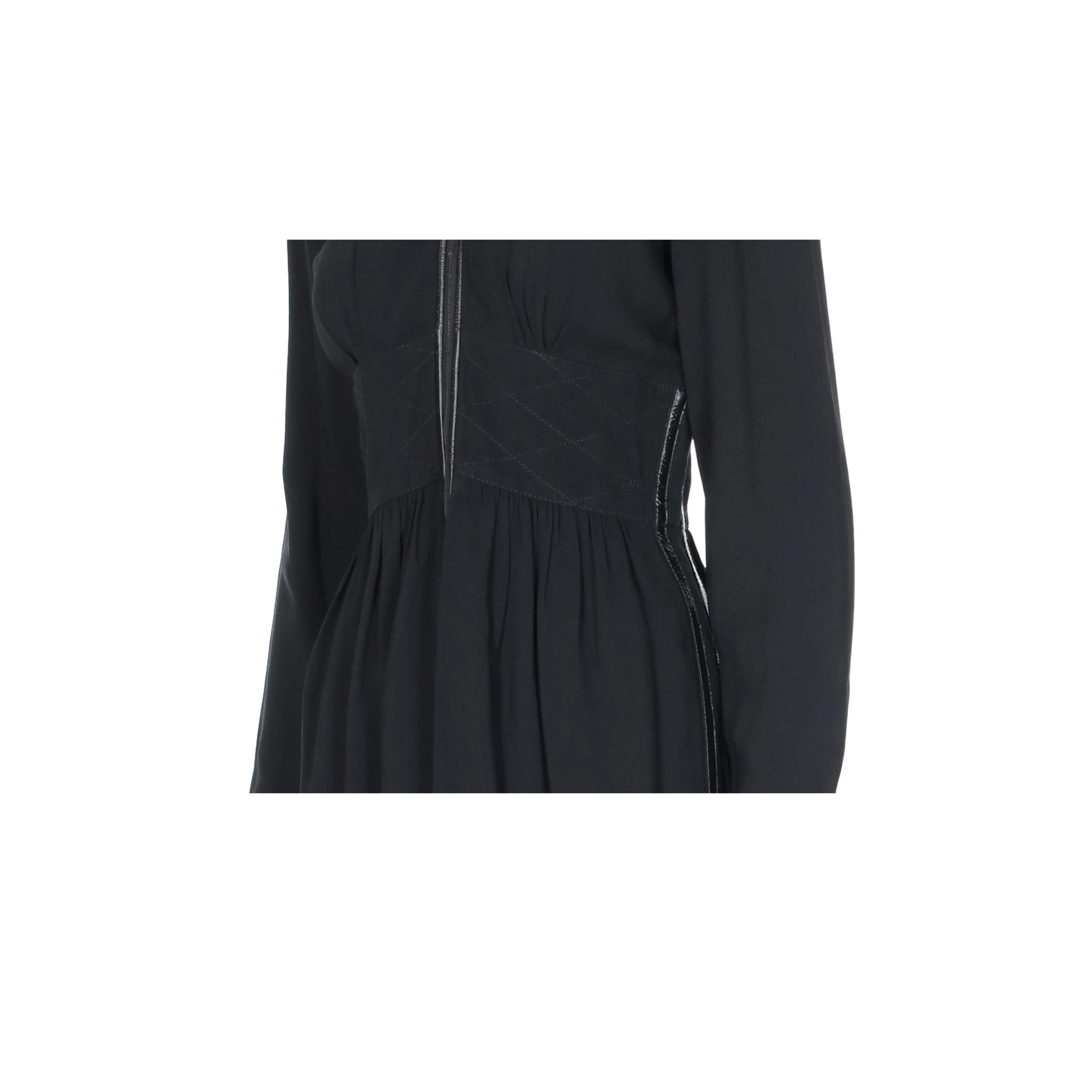 Women's Louis Vuitton Black Zippered Dress - '10s - Image 4