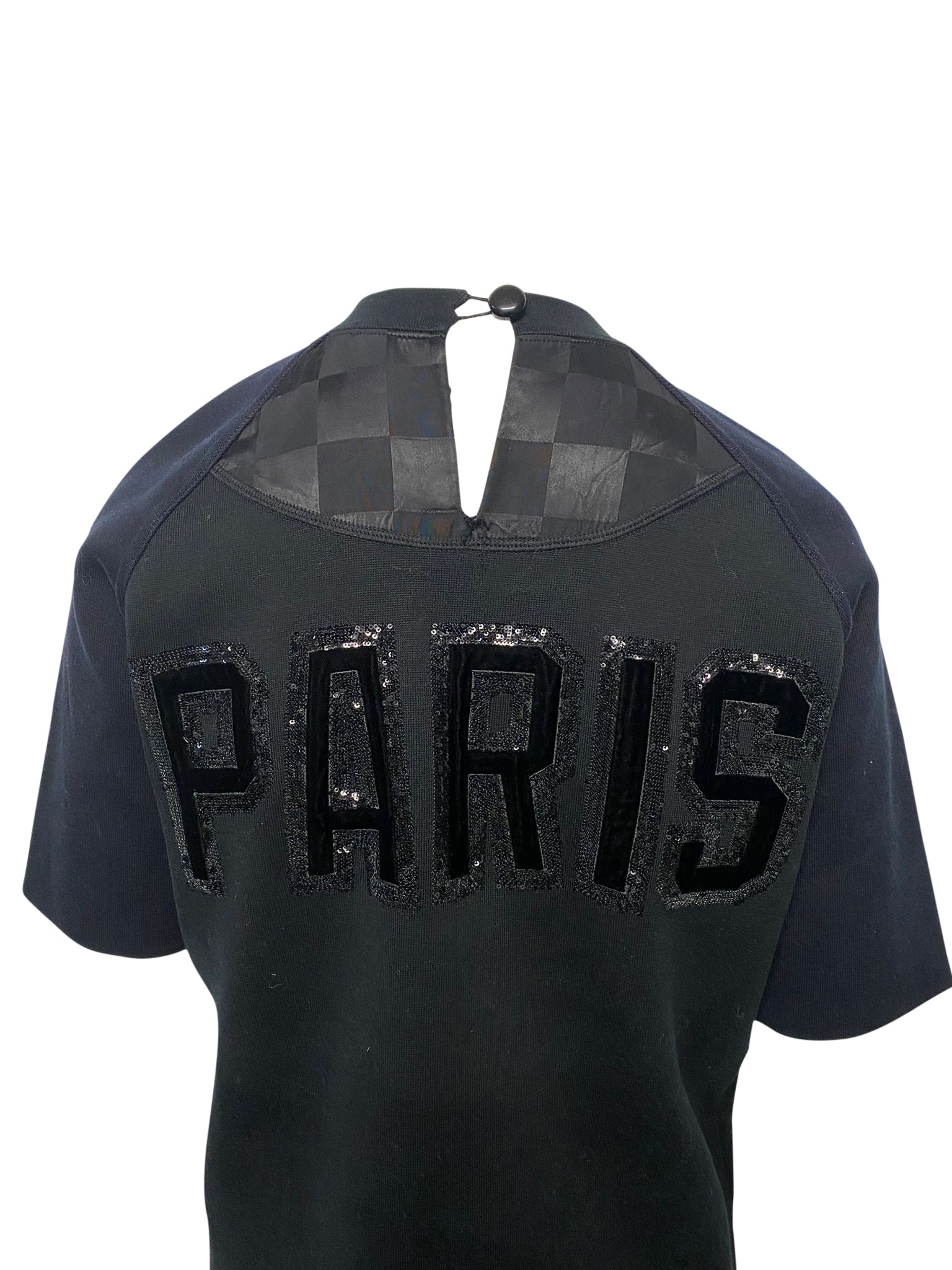 Women's Louis Vuitton Embellished Shirt Dress in Black Cotton - Image 3