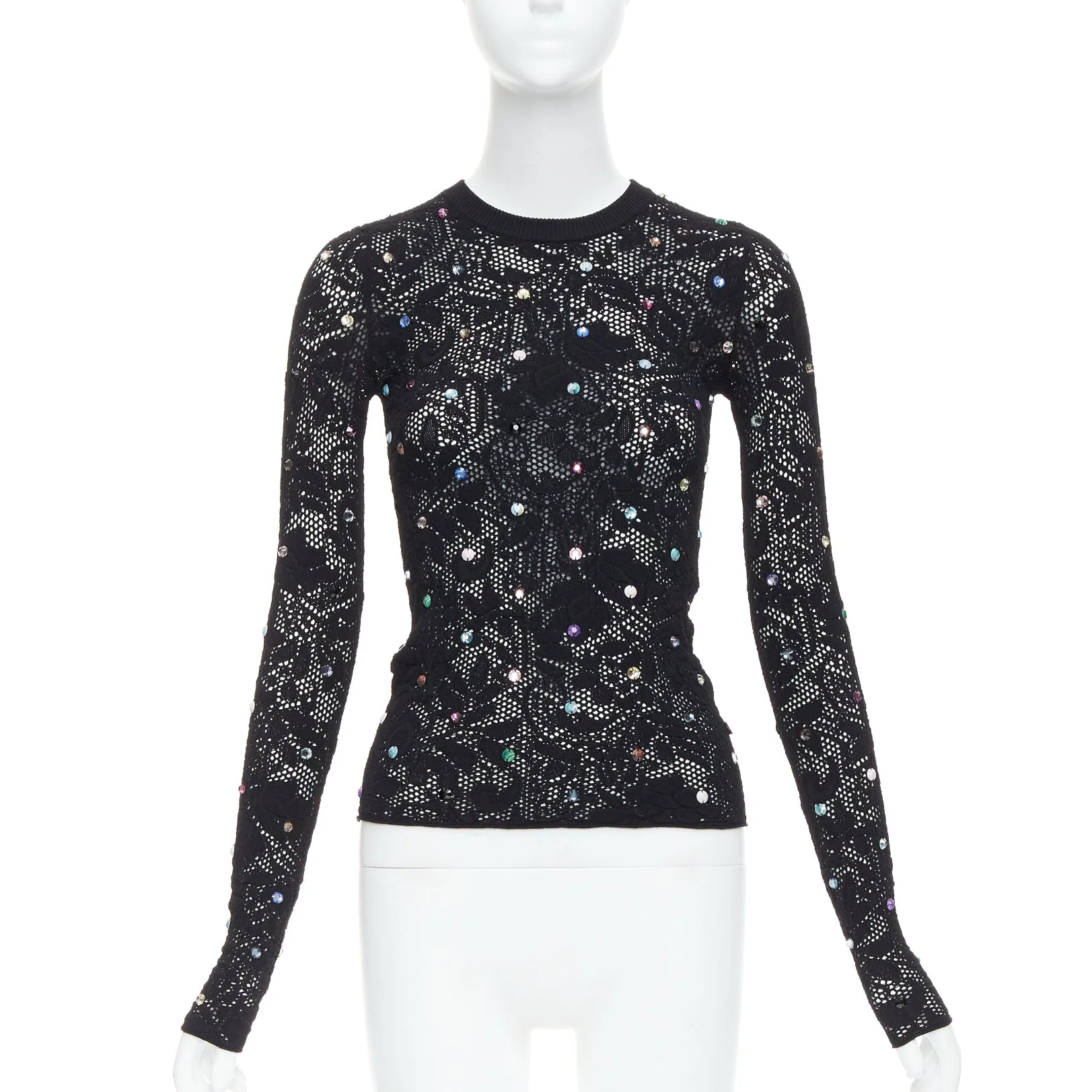 Women's Louis Vuitton Floral Lace Pullover - Image 7