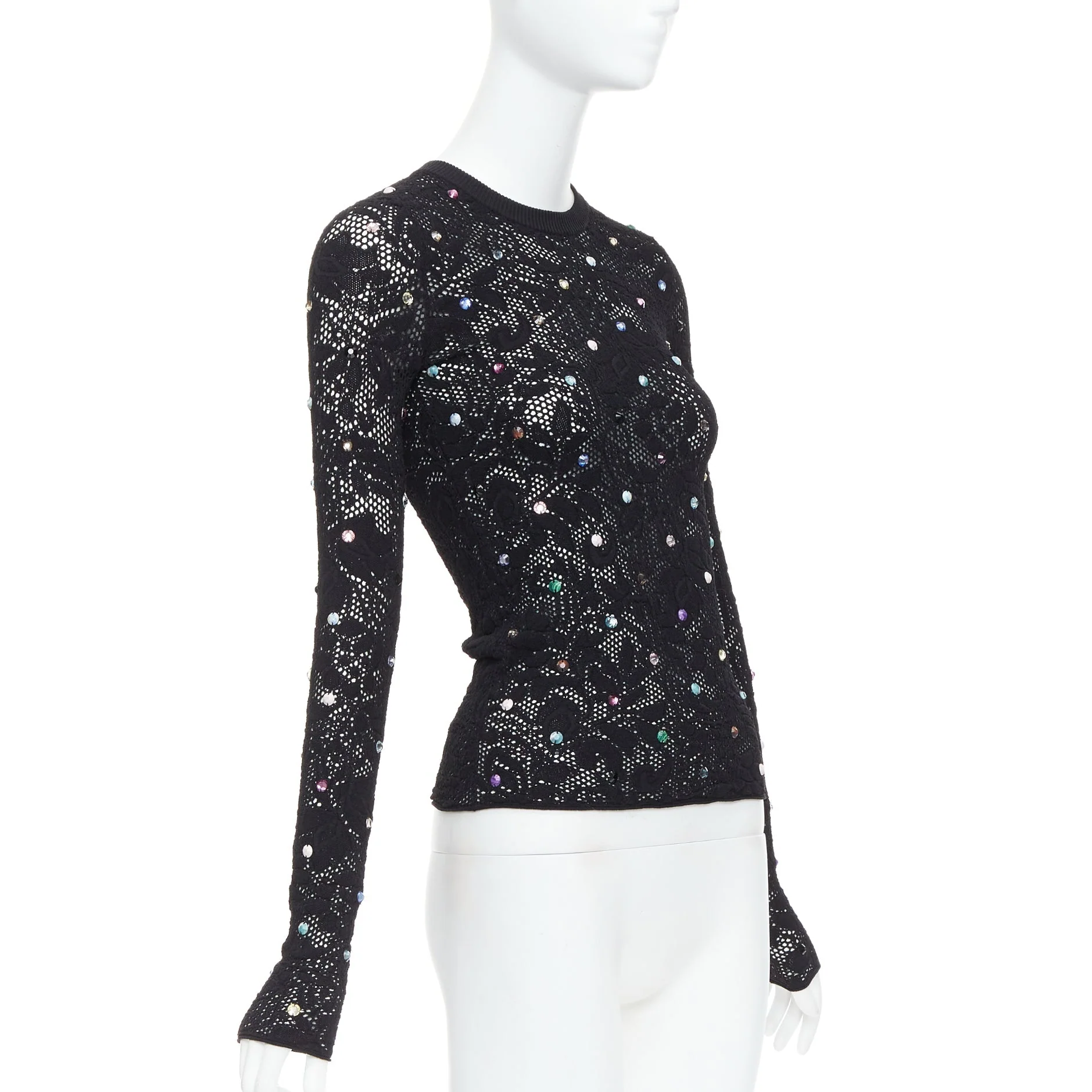 Women's Louis Vuitton Floral Lace Pullover - Image 9