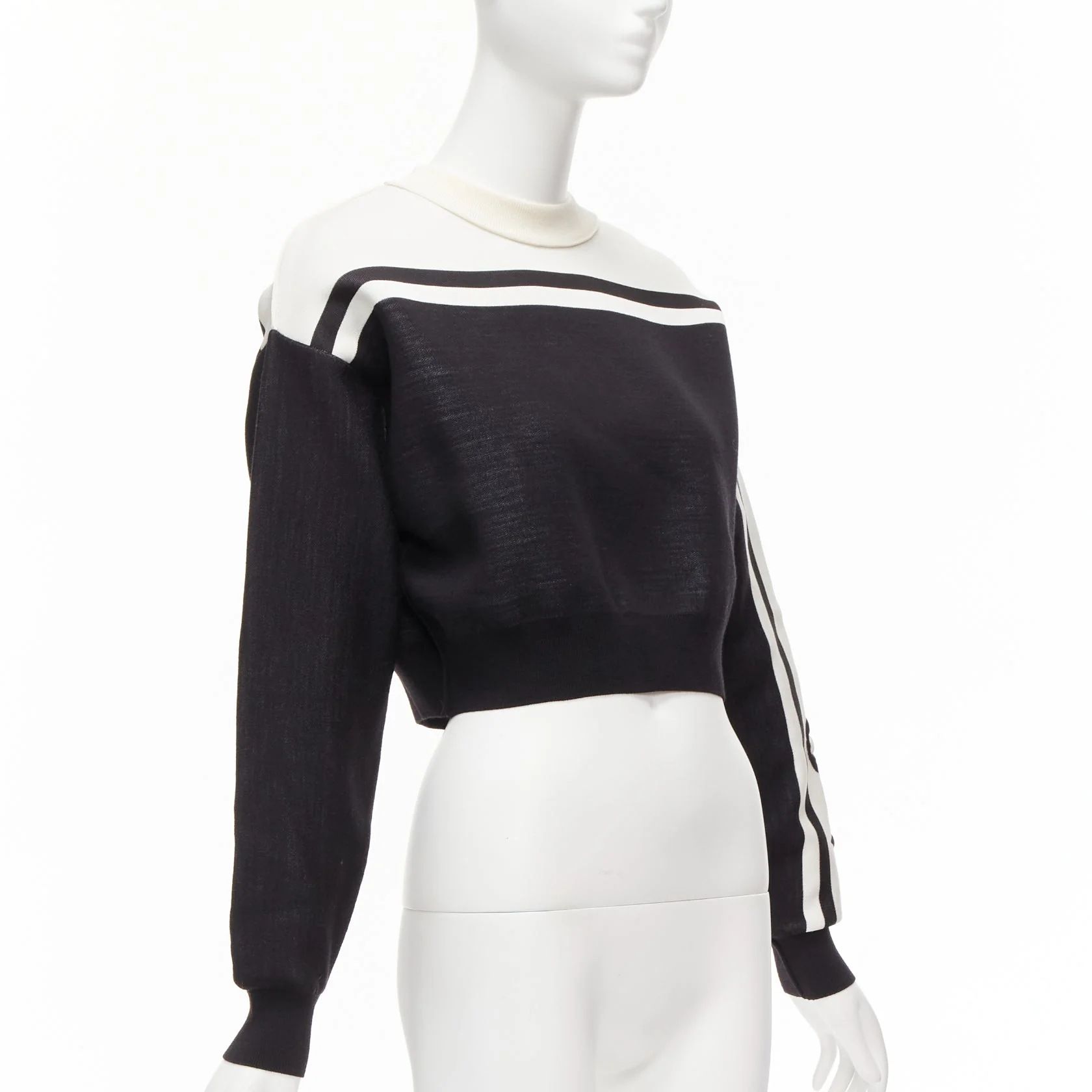 Women's Louis Vuitton floral motif cropped sweater - Image 9