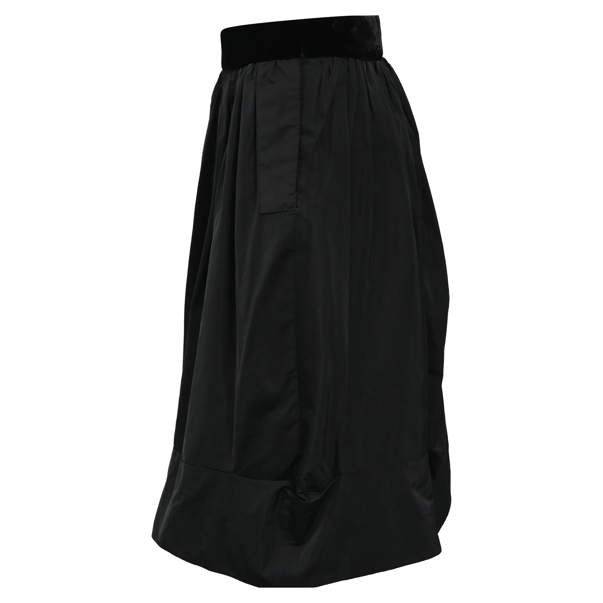 Women's Louis Vuitton Midi Full Skirt in Black Cotton - Image 2